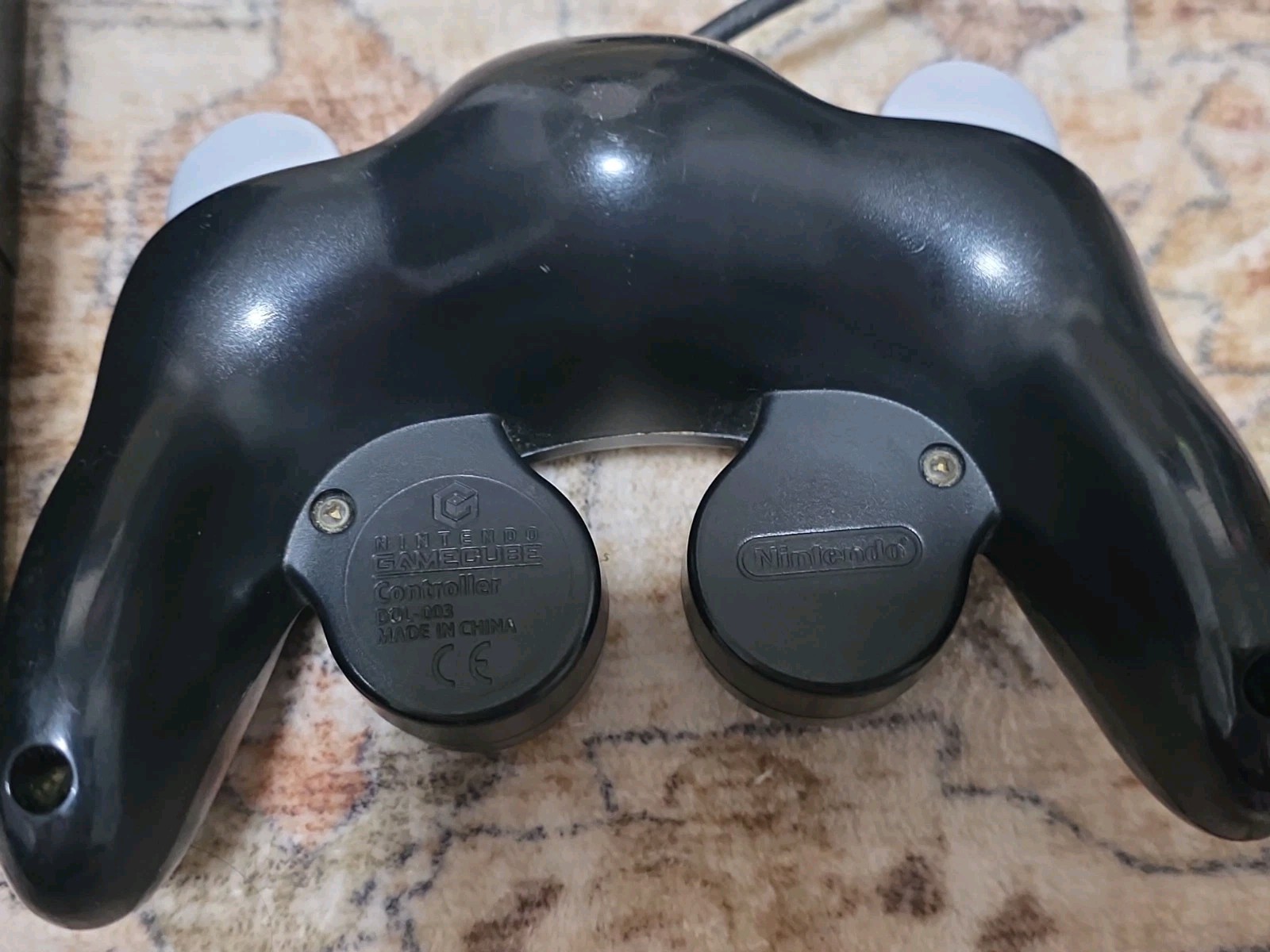Nintendo Gamecube Black with 1 Controller Cables and Memory Card Tested