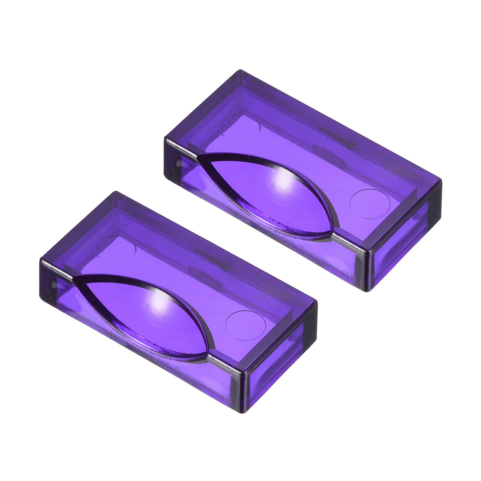 2Pcs Plastic Billiard Snooker Locator for 2 1/16" Pool Balls, Purple