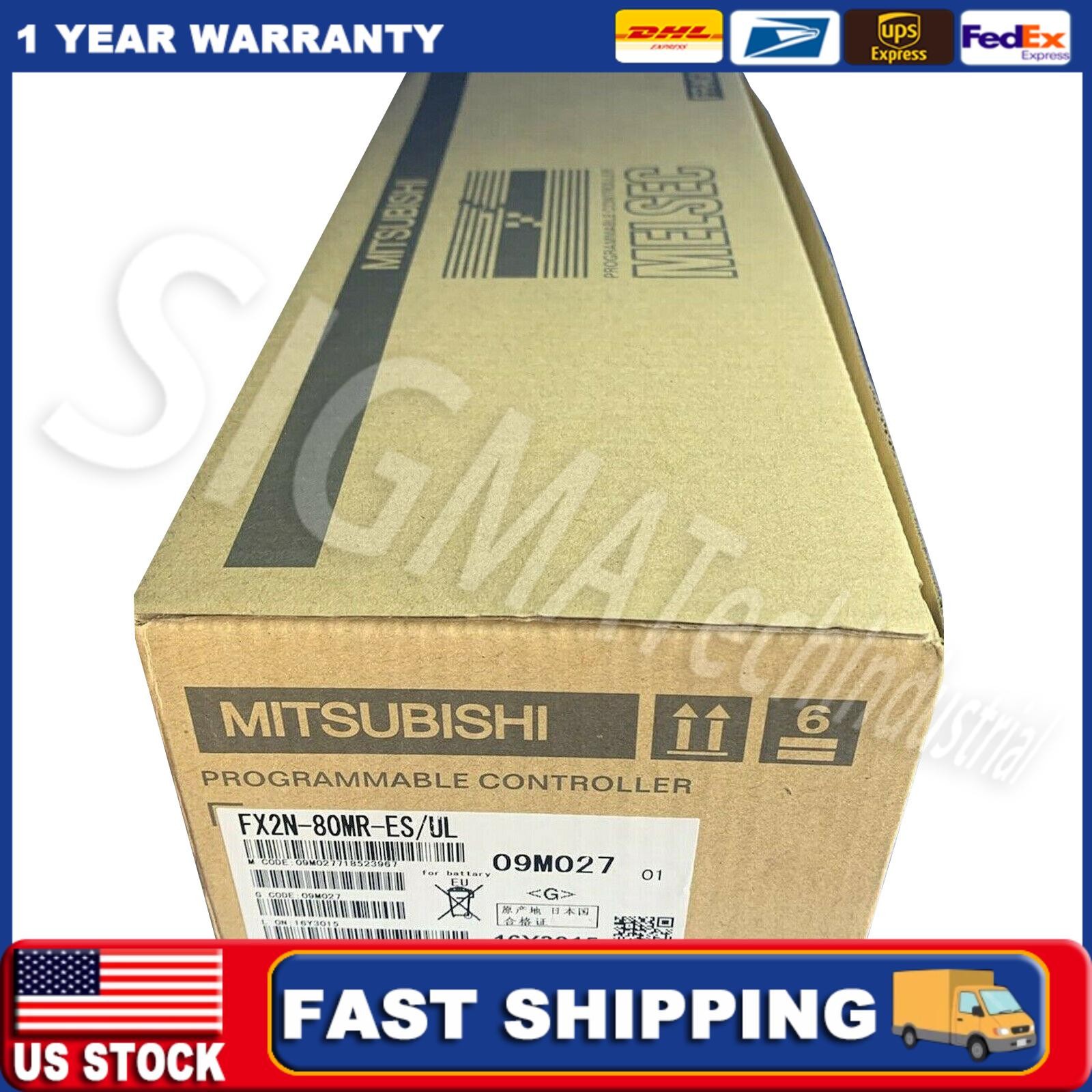 Mitsubishi Melsec FX2N-80MR-ES/UL Programmable Logic Controller NEW  US Free TAX