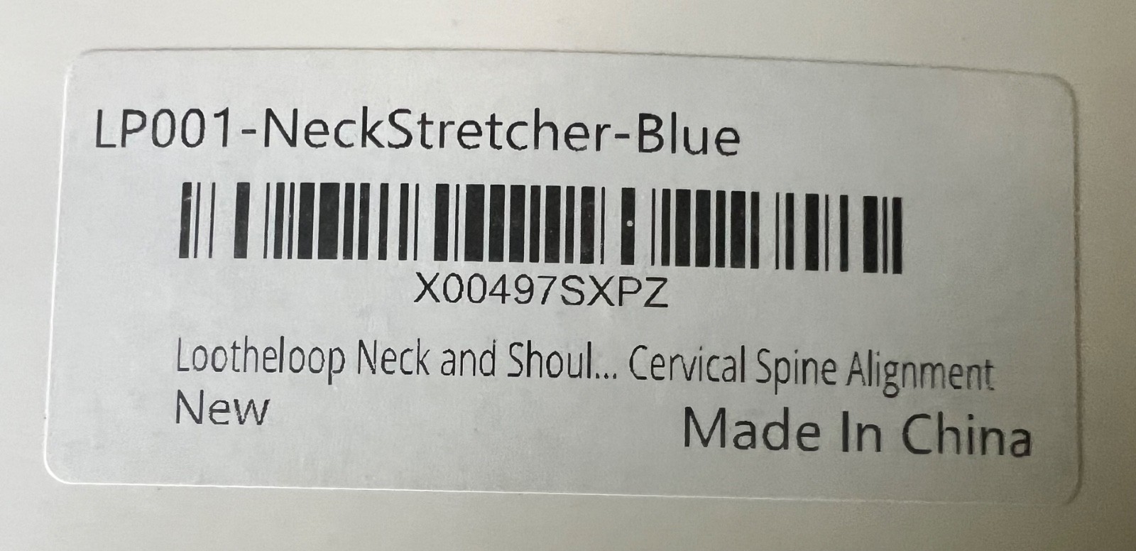 LOOTHELOOP 4H 4-Height Adjustable Neck Stretcher Cervical Spine Alignment