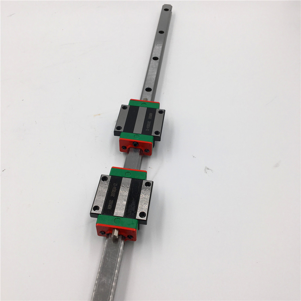 HIWIN HGR20 Linear Rail Guide L-500MM & 2pcs HGW20CC Rail Guide Block Slider CNC
