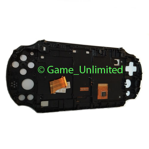Front LCD Screen Display Touch Digitizer Housing for PS Vita Slim PCH-2001 Black