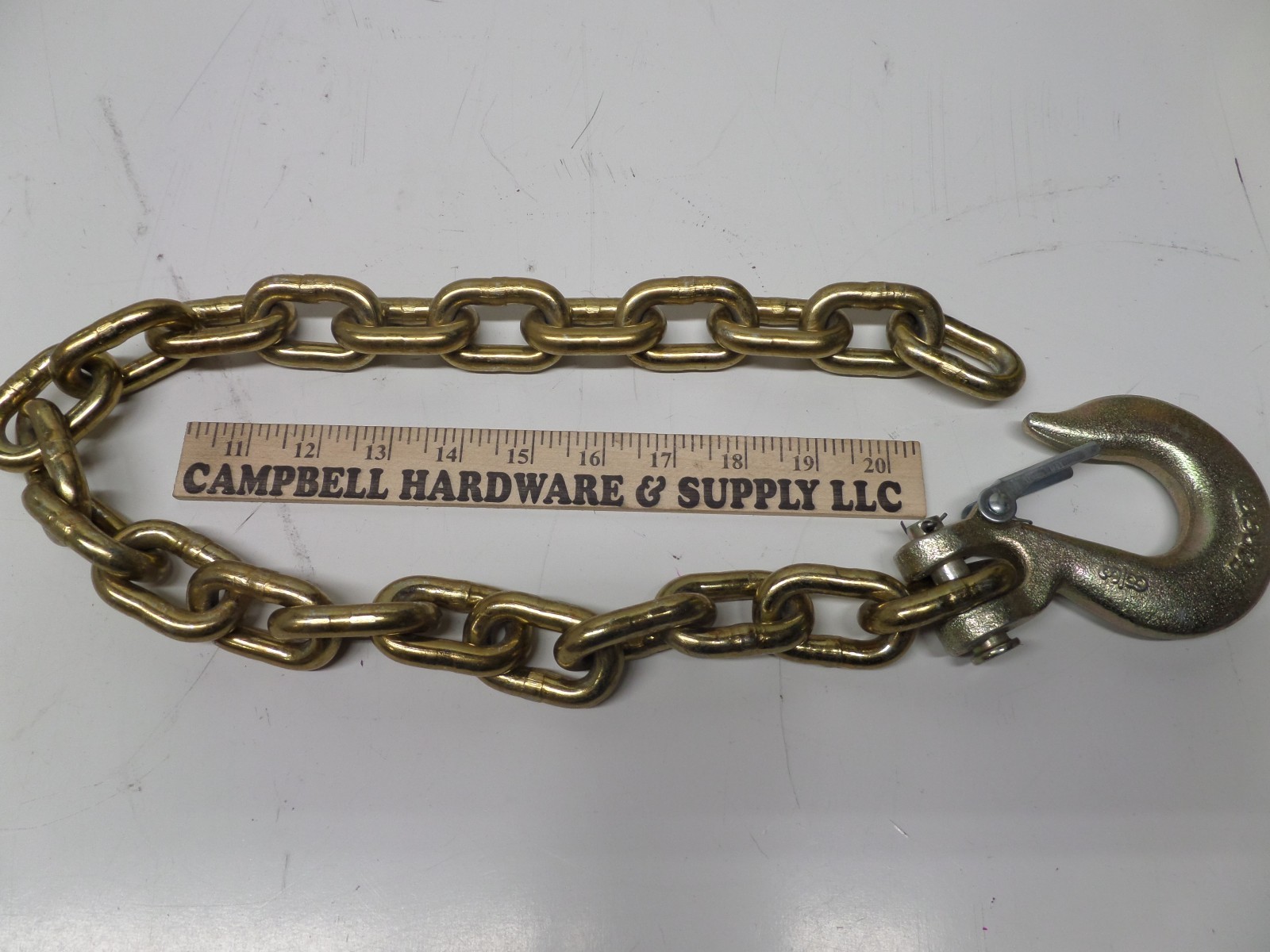 Auto Body Frame Machine Pull Chain 3/8" x 5' Grade 70 with 3/8" Clevis Slip Hook