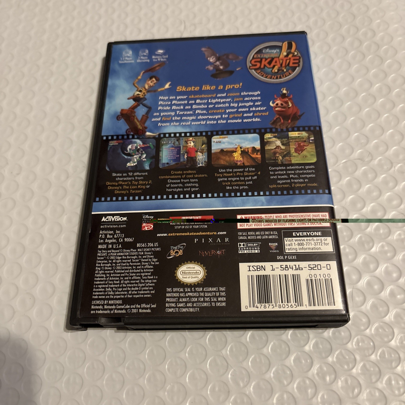 Extreme Skate Adventure Nintendo No Disc (Case Only) C -