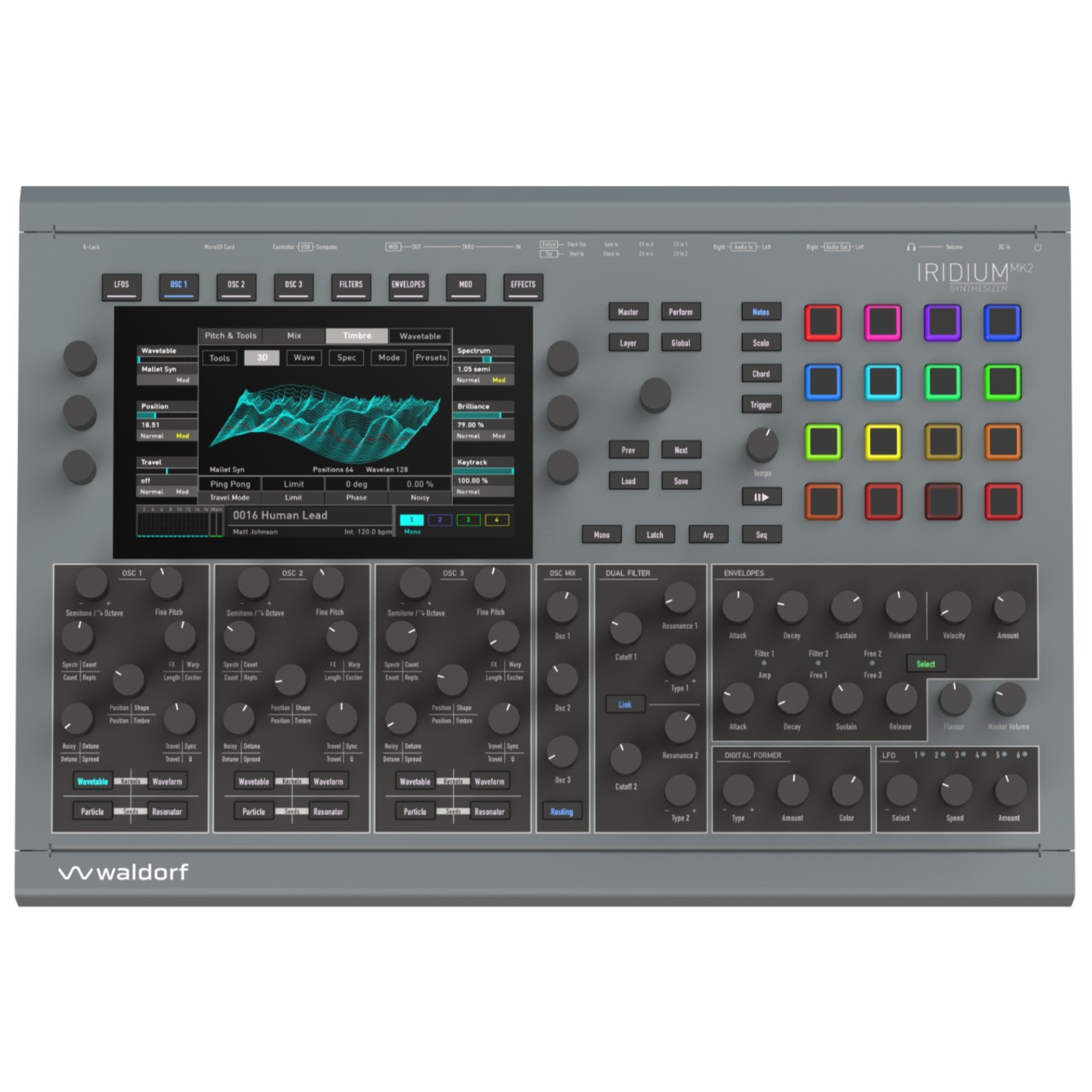 Waldorf Iridium MK2 Digital Polyphonic Desktop Synthesizer