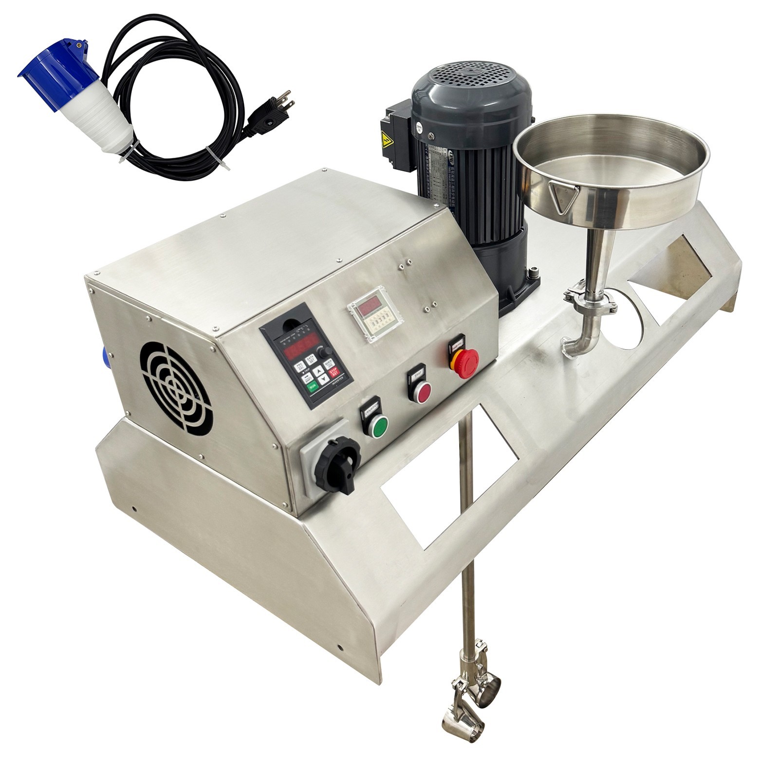 Corrosion-Resistant Industrial Stainless Steel Electric Mixer Tote Mixer AC110V