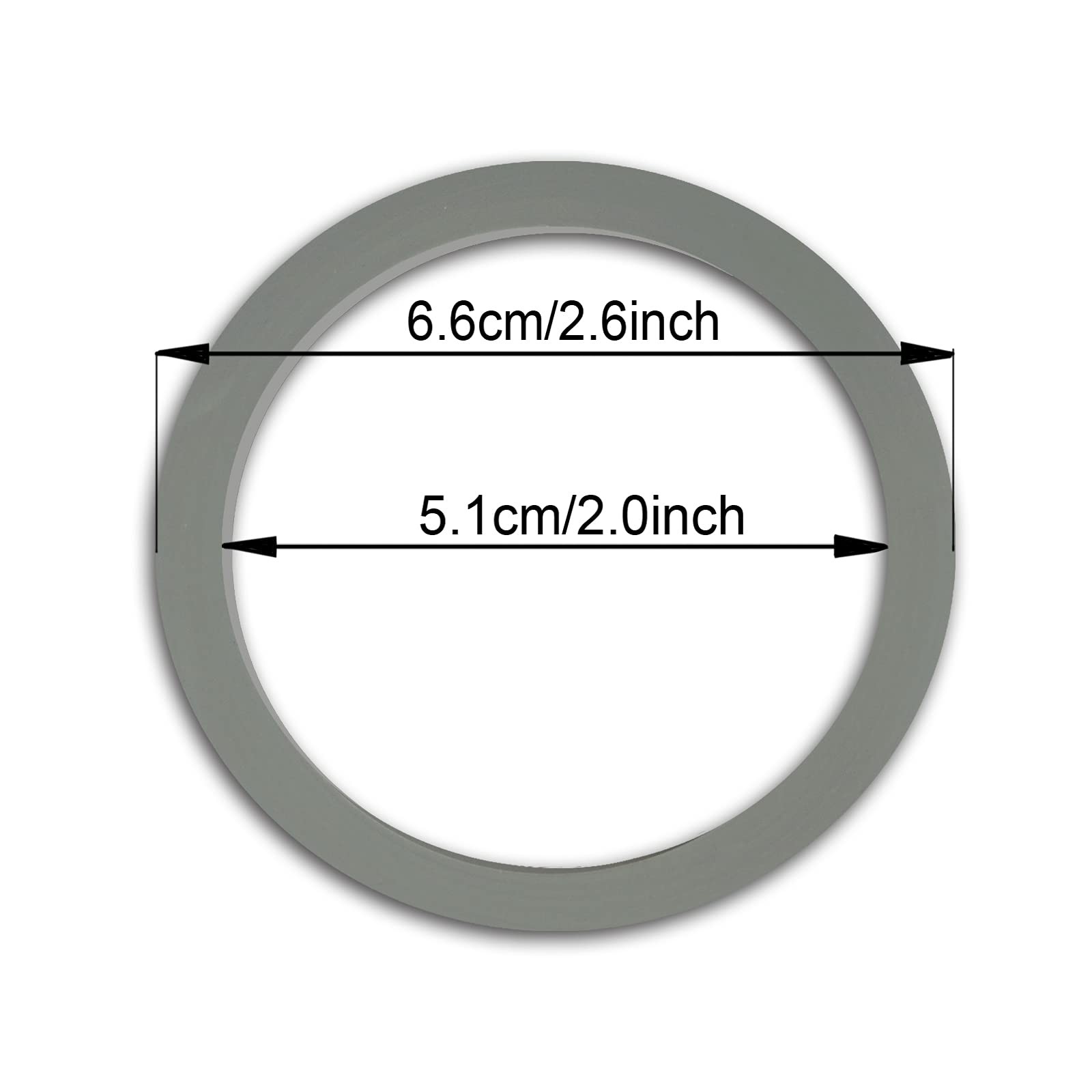 2 Pack Grey Blender Gasket, Compatible with Osterizer and Oster Blender Repla...