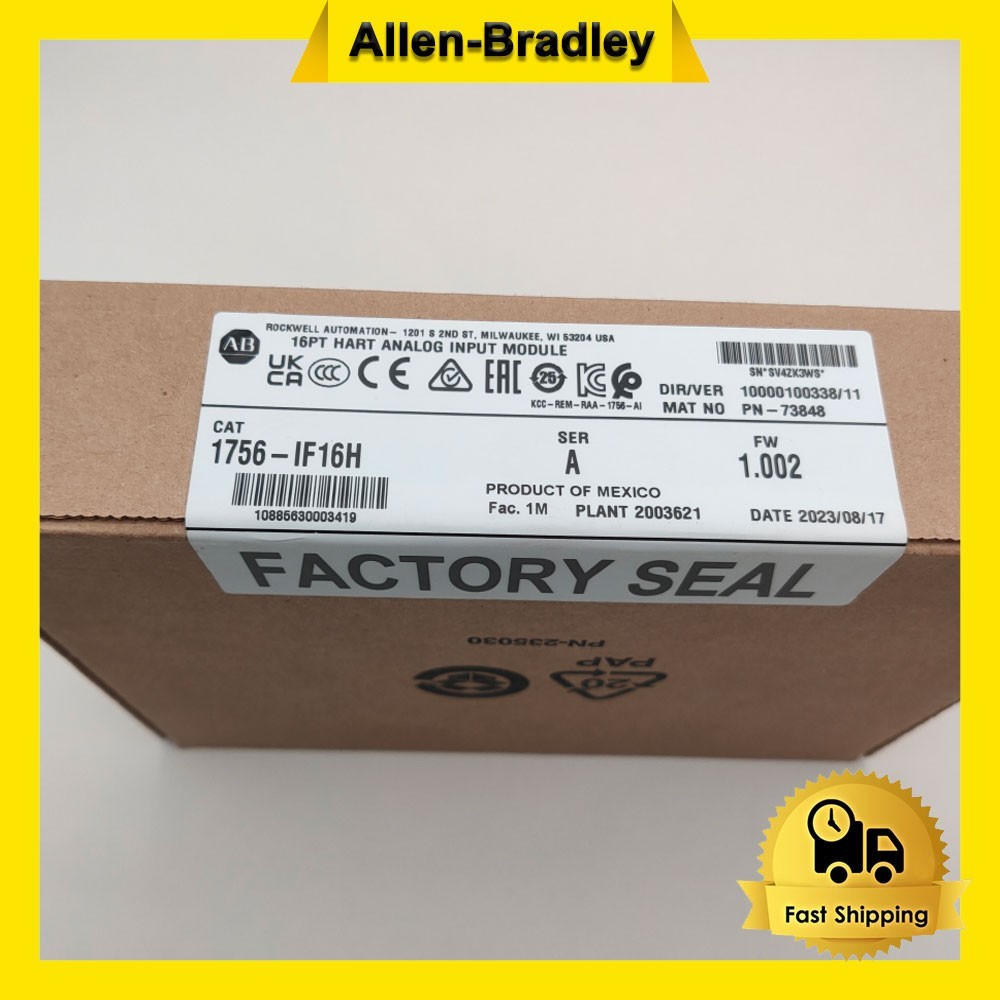 1756-IF16H AB IO Module, HART Protocol *NEW factory sealed* August 2023 date.