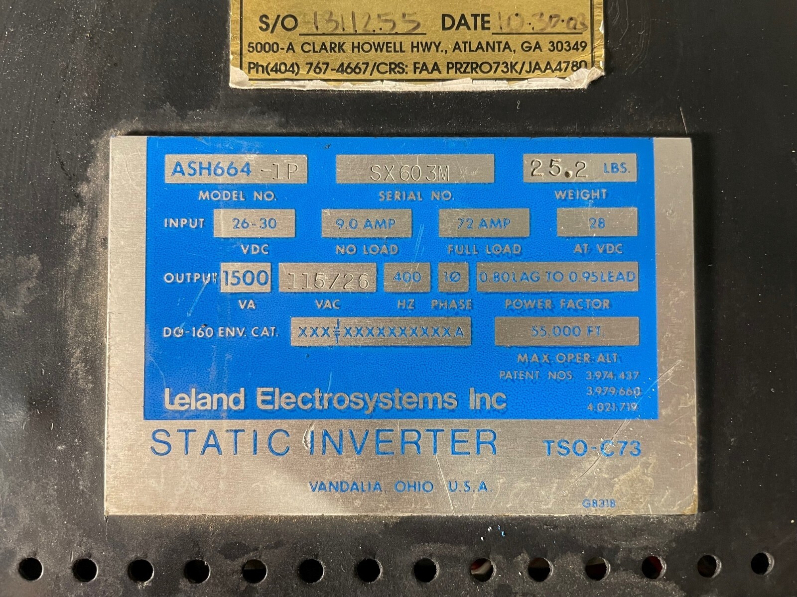 Static Inverter ASH664-1P Removed Working