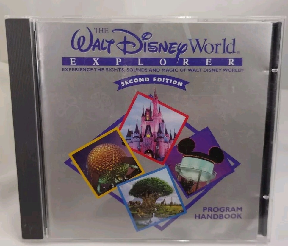 Walt Disney World Explorer 2nd Edition 1998 Program Handbook PC CD-ROM