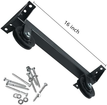 Ceiling Mount Gym Pulley System Stand, LAT Pulldown Squat Rack Attachments for D