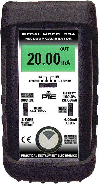 PIE 334 Milliamp Loop Calibrator, 4-20mA