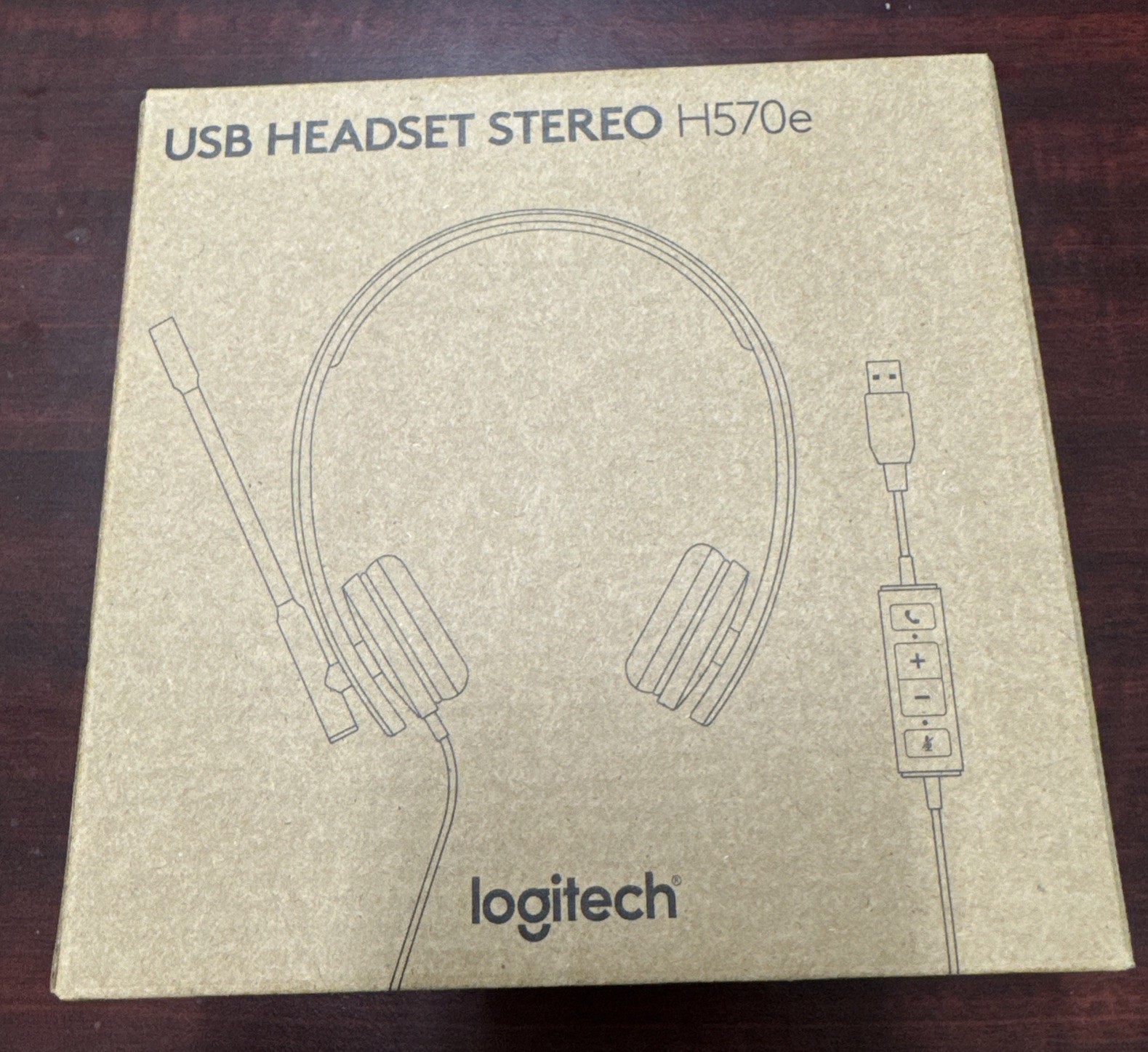 Logitech H570e USB Headset | Black | New