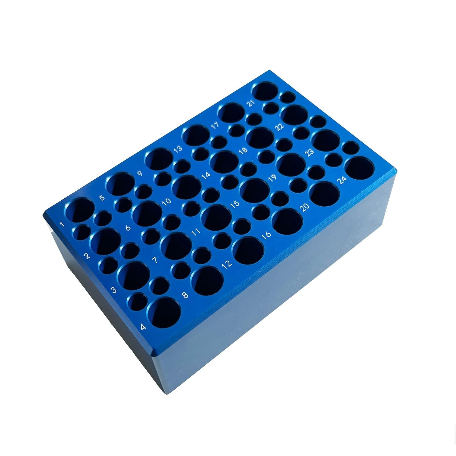 Aluminum PCR Cooler Cooling Block - 24 Well+36 Well Tube Cool Rack, 24-Well f...