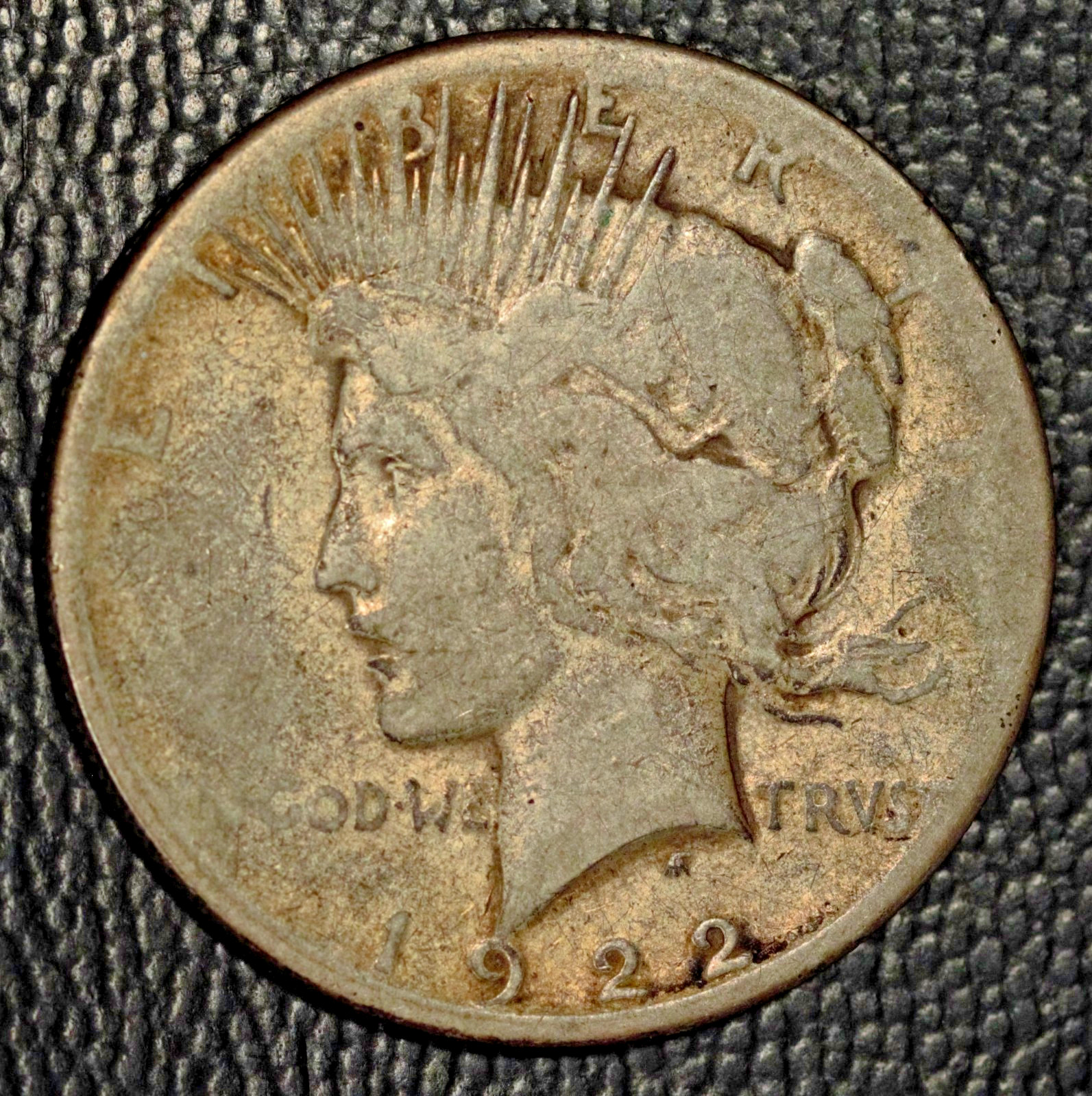 1922-S Peace Silver Dollar, AG, Low Ball