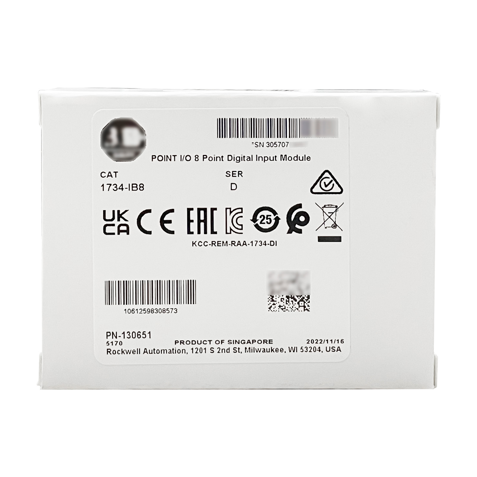 Allen-Bradley 1734-IB8 8 Point Digital Input Module 1734IB8 New
