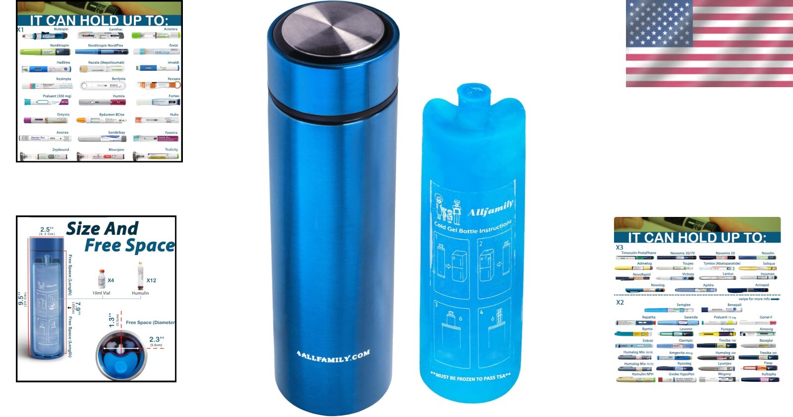 Reliable Insulin Cooler Case - 48H Temperature Control, Lightweight & Portable