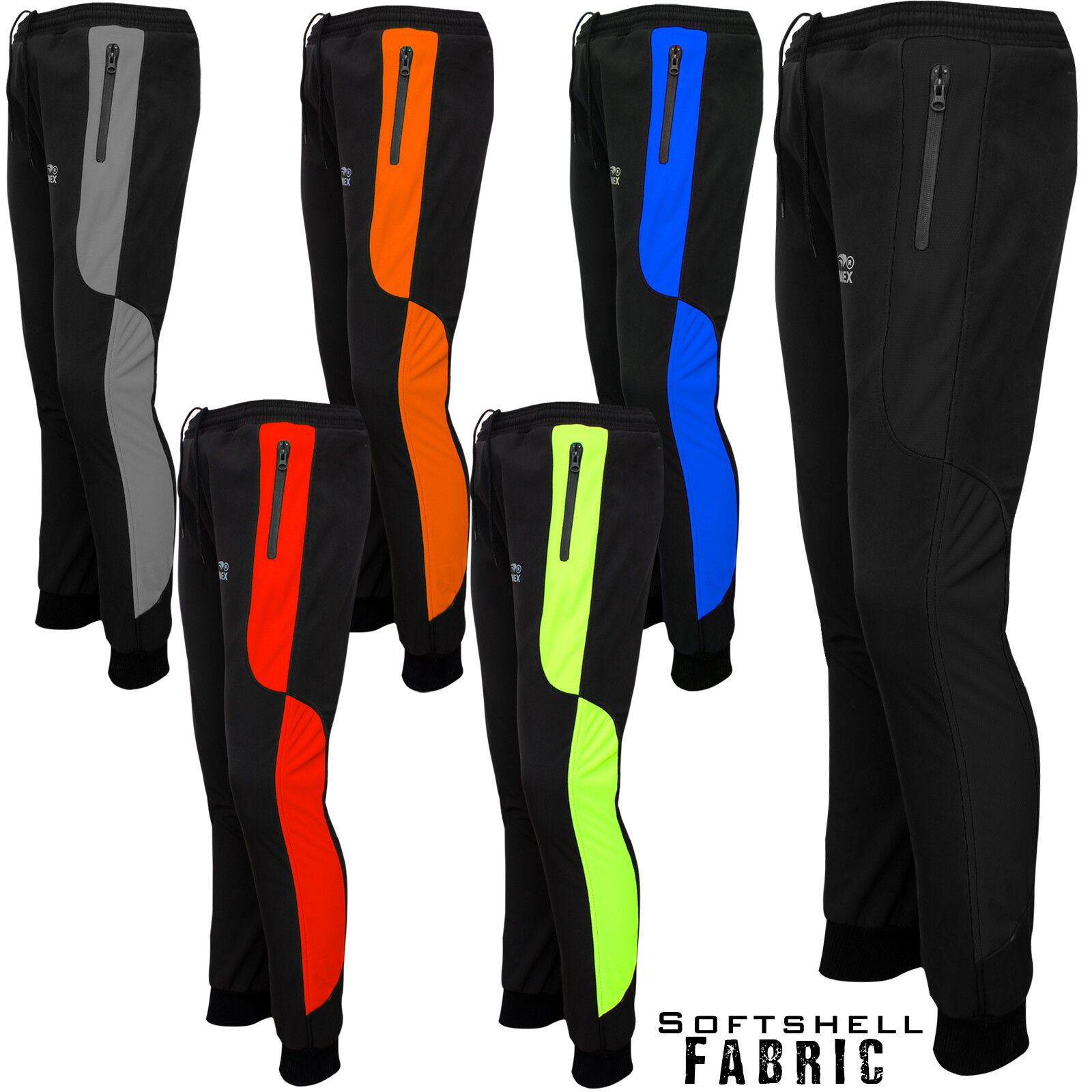 Mens Joggers Cuffed Sweatpants Gym Slim Fit Softshell Jogging Bottoms Trousers