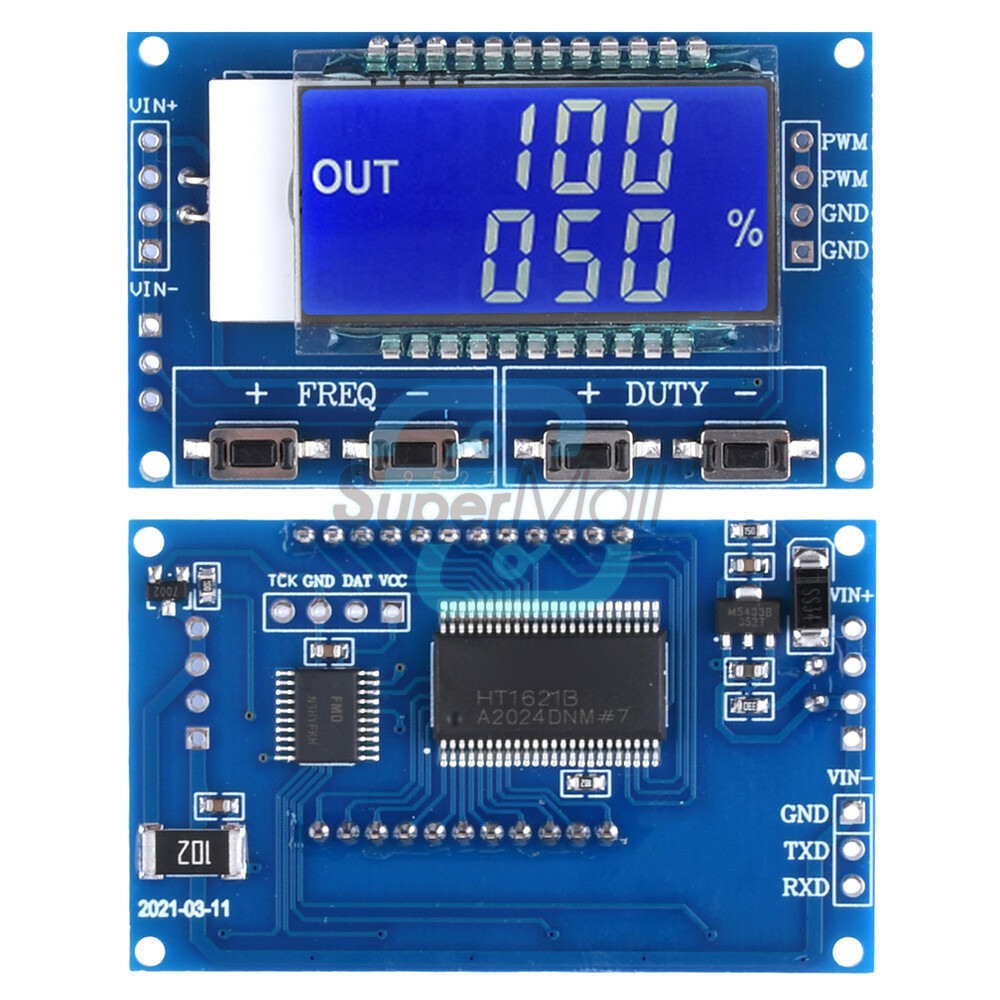 PWM Pulse Frequency Duty Cycle Square Wave Adjustable Module Signal Generator-