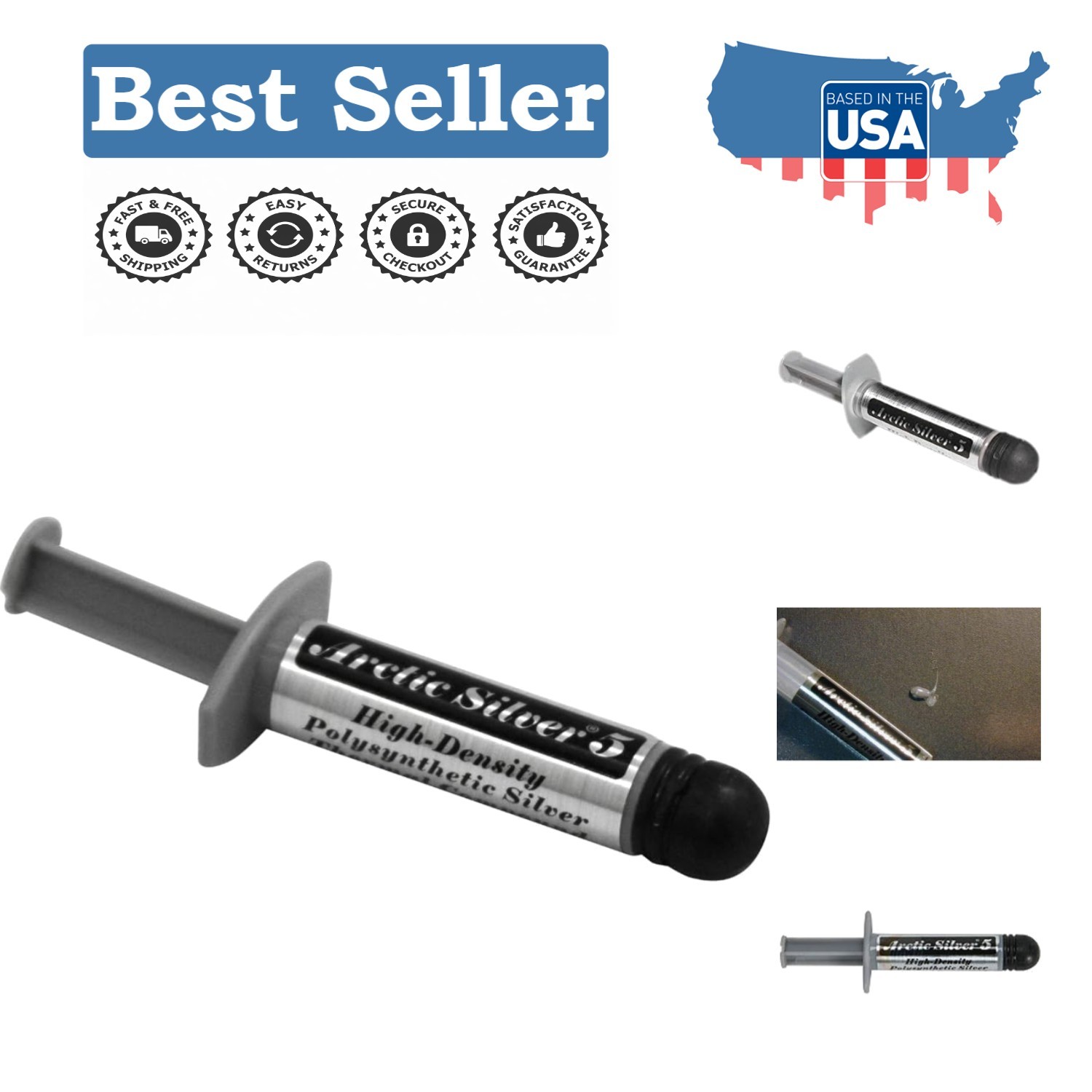 3.5g Silver Thermal Compound - Enhanced Conductivity for Gamers and PCs