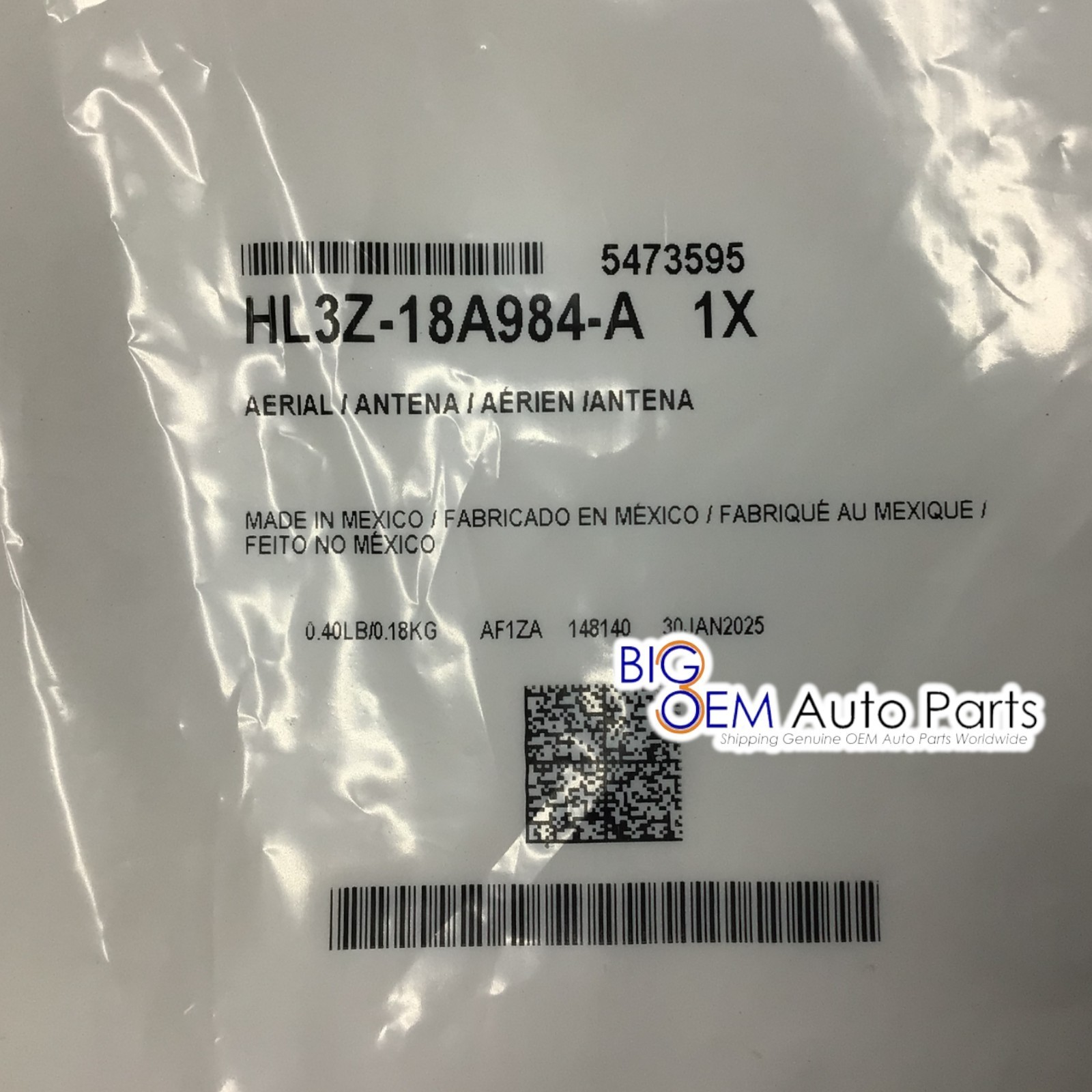 2017-2020 Ford F-150 Raptor Radio Antenna Base Mount Cable OEM new HL3Z-18A984-A