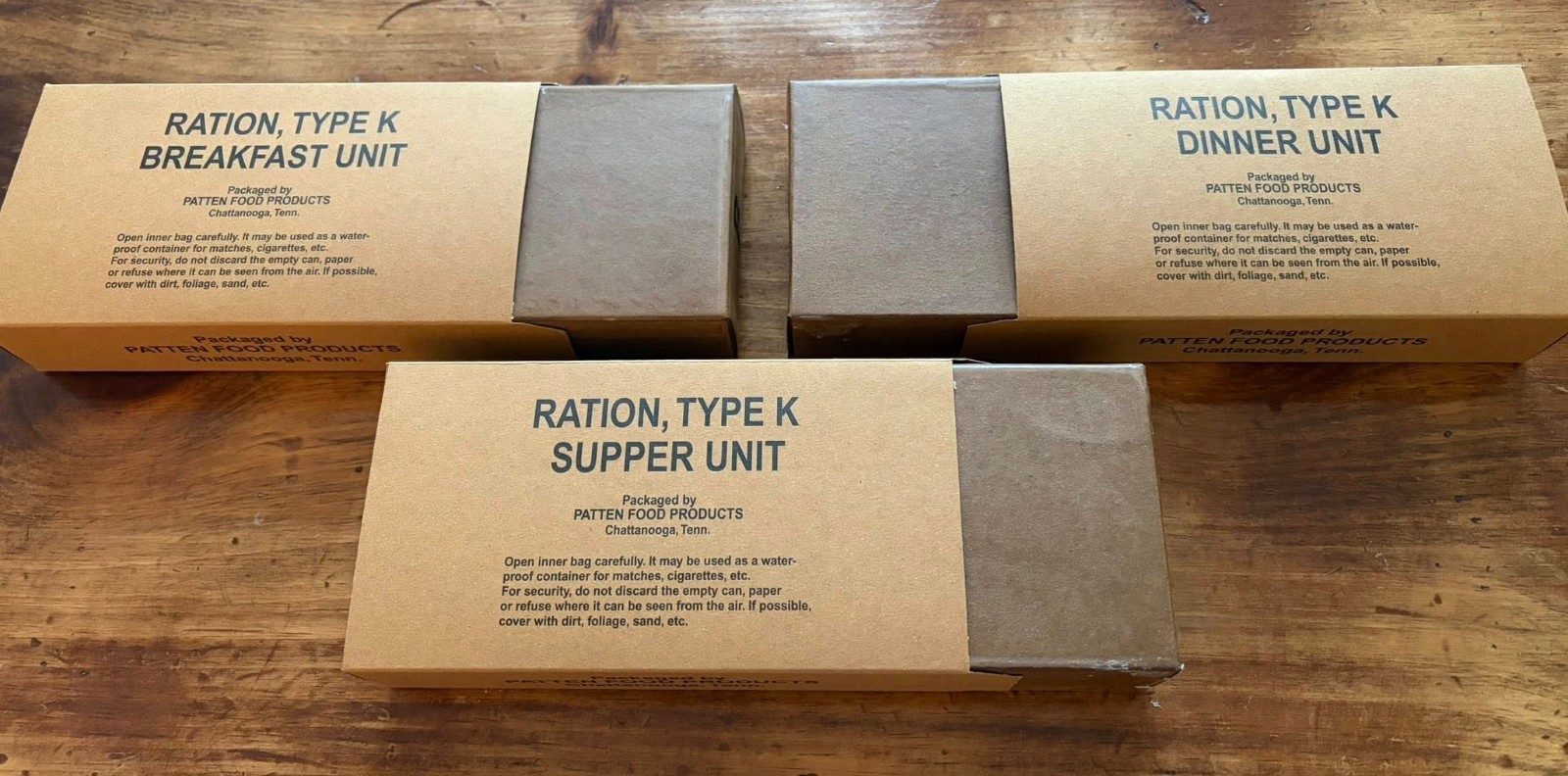 Mid War Edible WWII Reproduction K Ration Your Choice Breakfast Dinner Or Supper