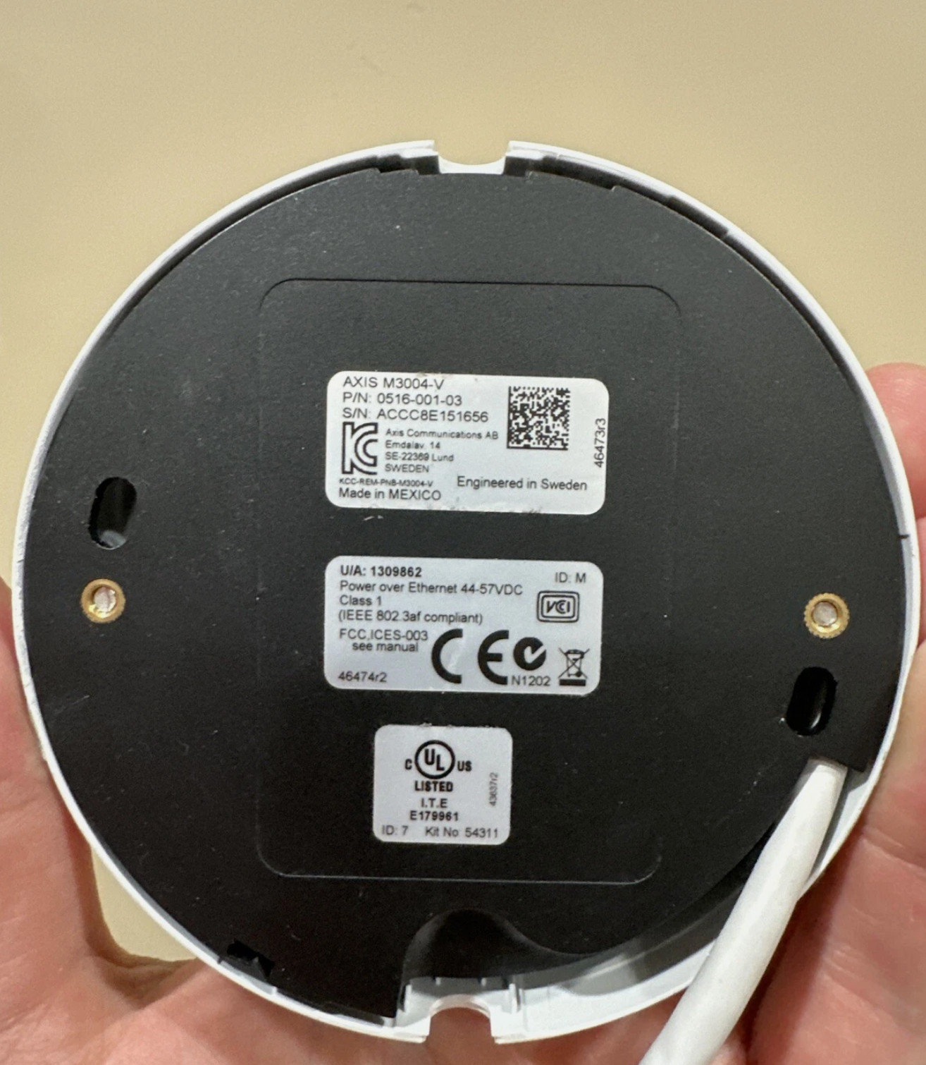 AXIS M3004-V 720p 1MP Indoor Mini Dome Security Camera, 2.8mm