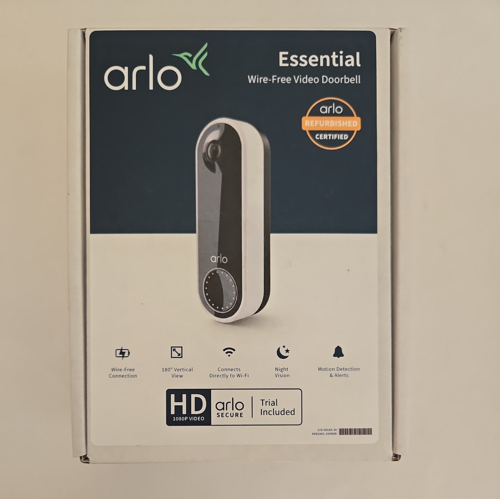 Arlo Essential Wire-Free Video Doorbell