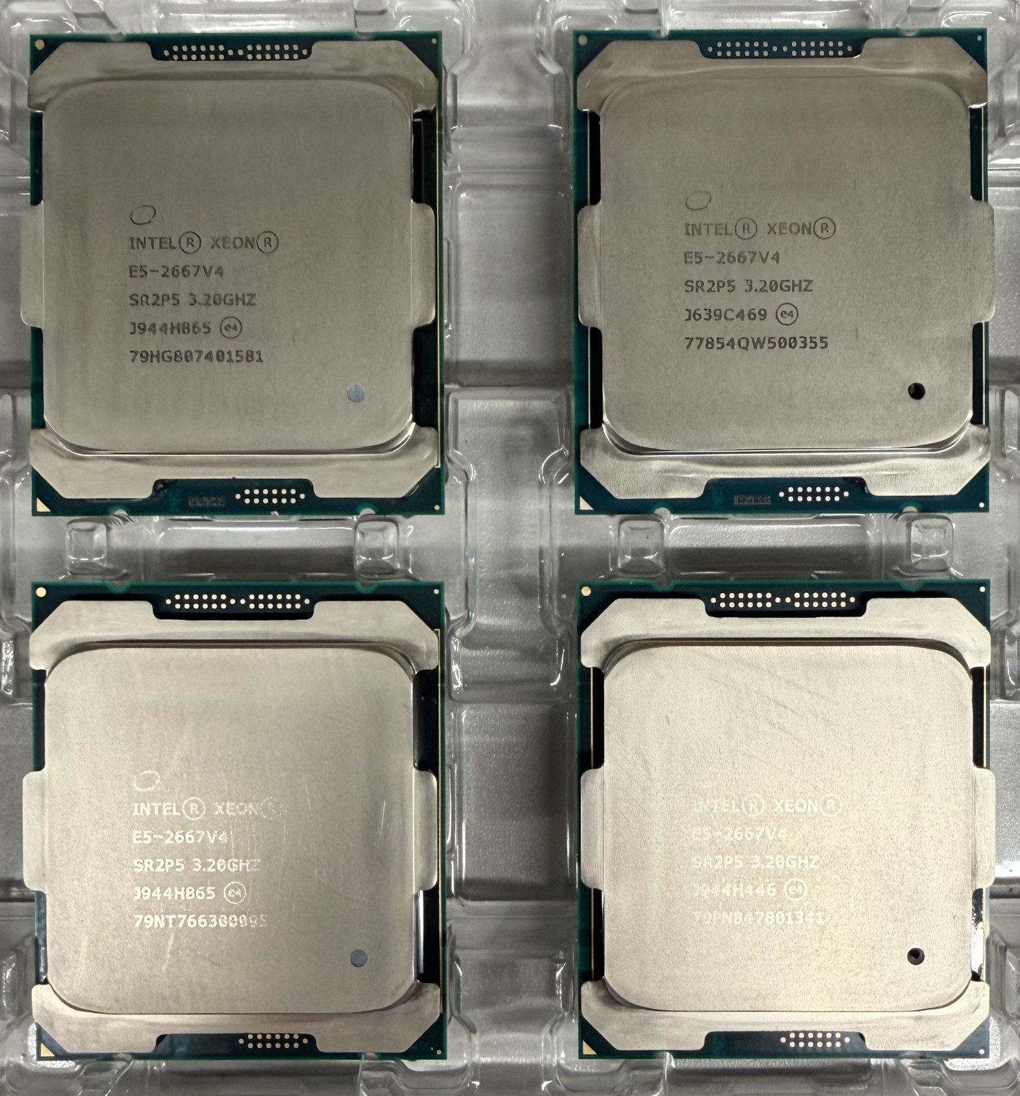 LOT OF 4x SR2P5 INTEL XEON E5-2667V4 3.20GHZ 8-CORE 25MB 135W CPU PROCESSOR