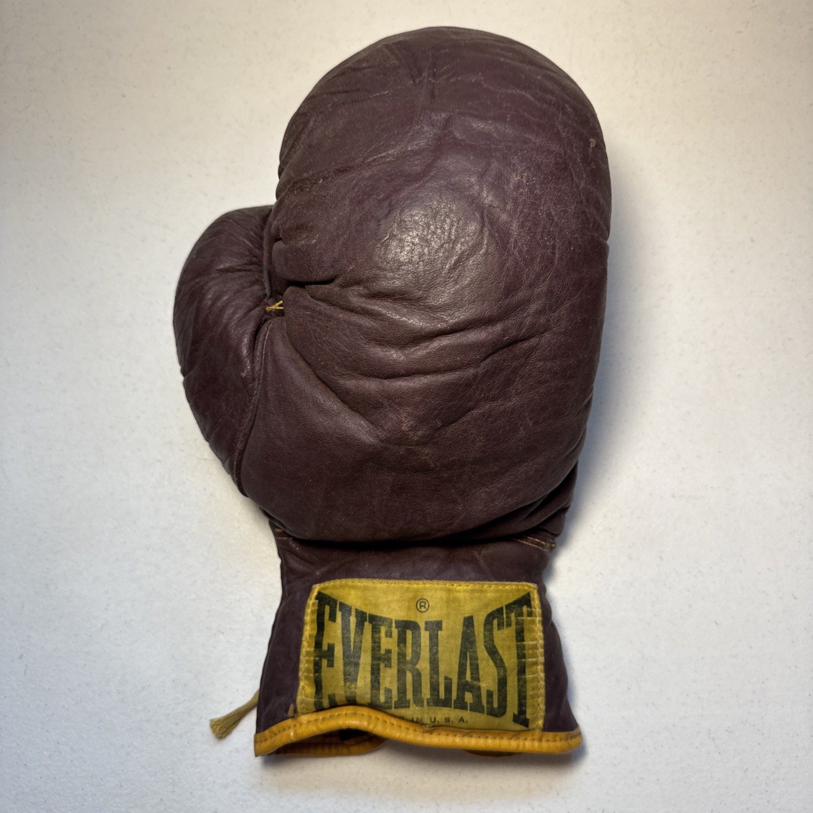 Everlast Vintage Boxing Glove (Right) Official Leather Lace-Up 14oz