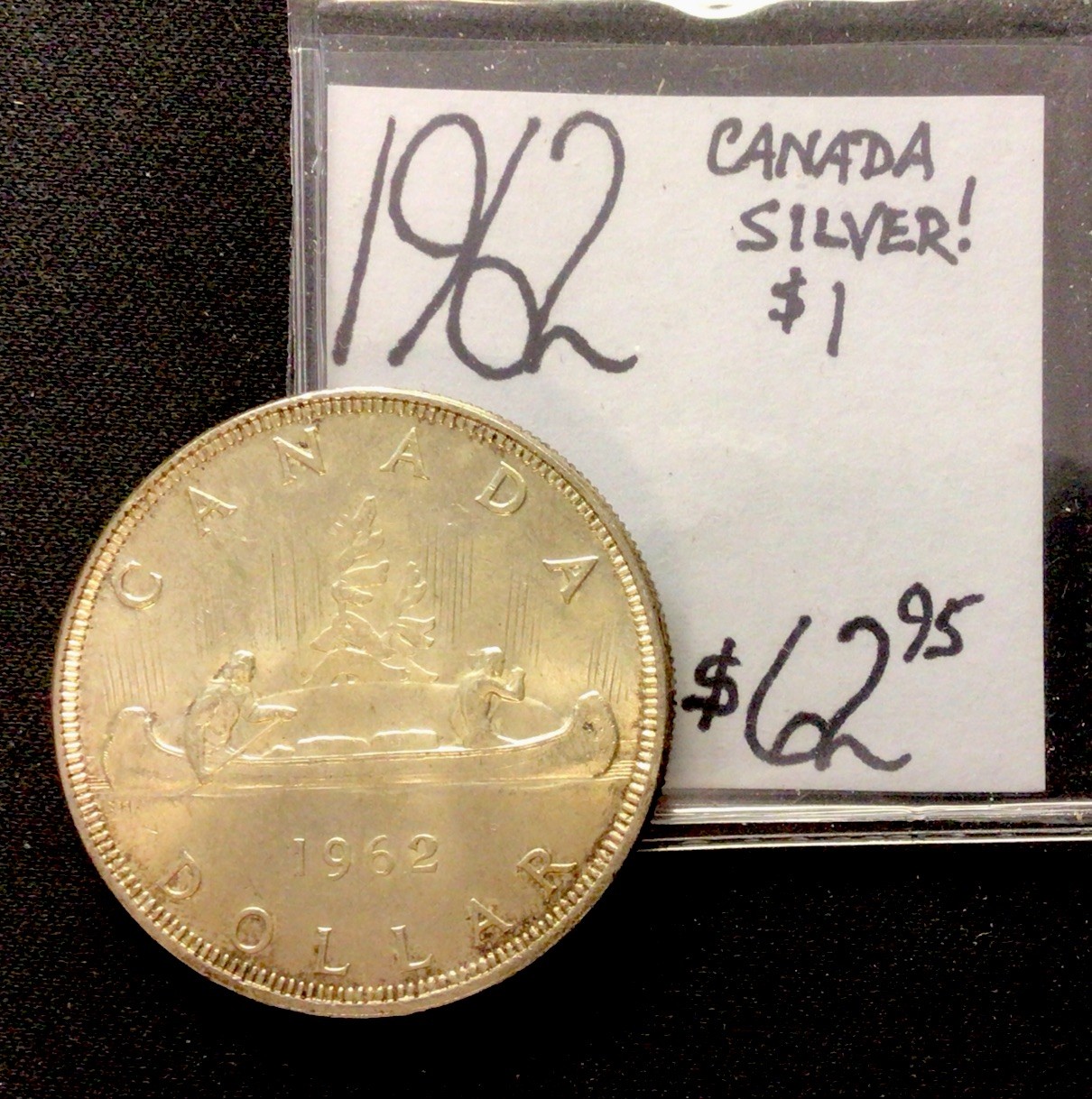 1962 Canada Silver 1$! ENN Coins