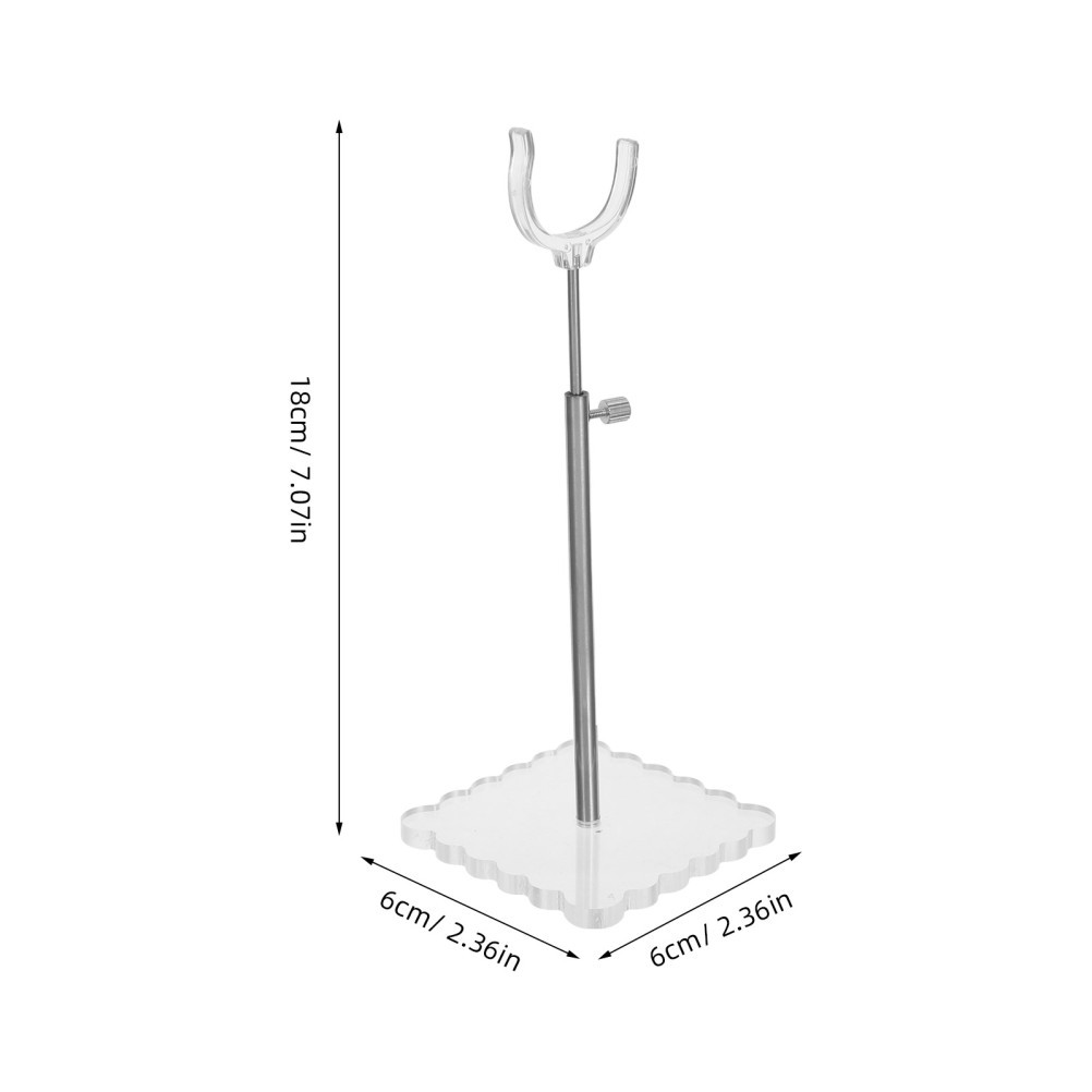 Adjustable Display Stands for Collectibles Acrylic Vertical Base