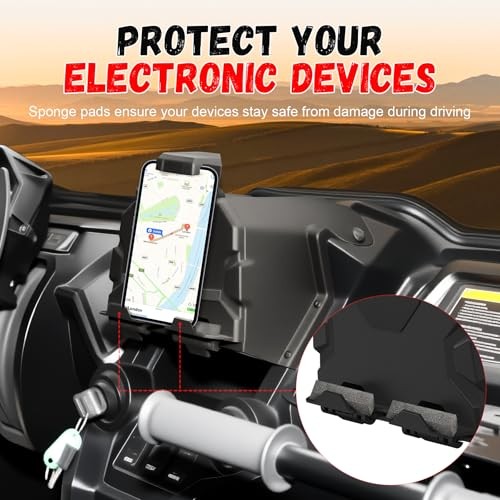 Electronic Device Tablet Phone GPS Holder Mount with Storage Box Organizer