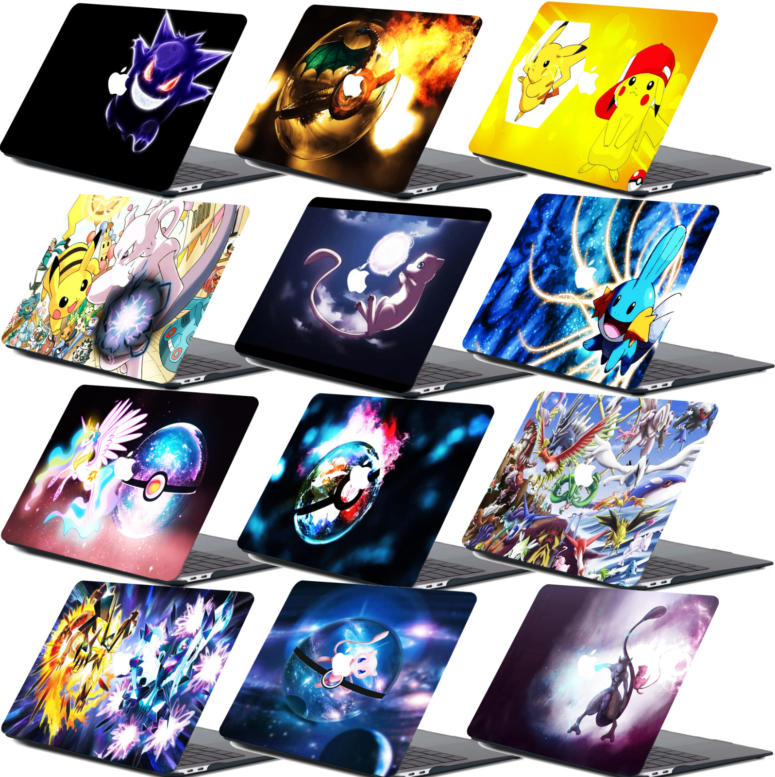 Pokemon GO Rubberized Matte Hard Case Cover For New Macbook Pro Air 13 14 15 16