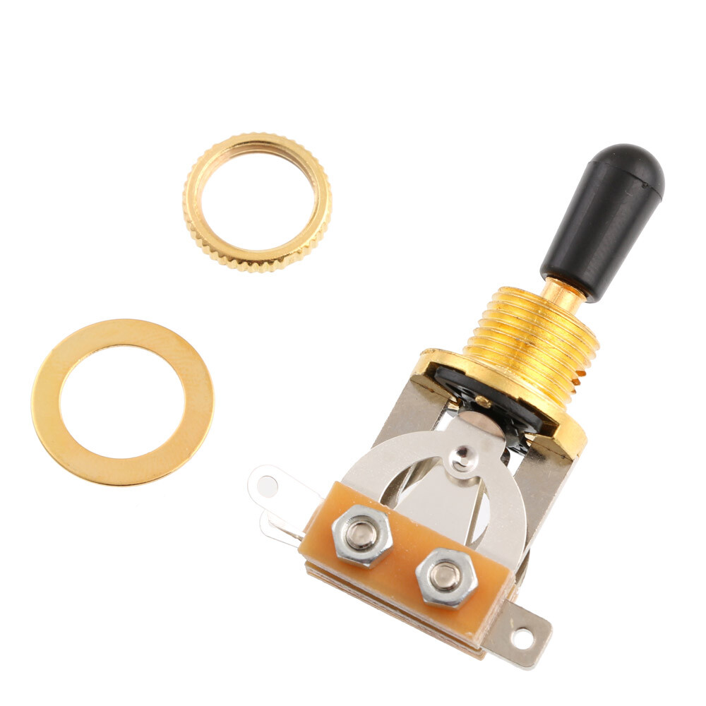 10PCS Gold Deluxe 3-Way Guitar Pickup Selector Switch Guitar Toggle Switch
