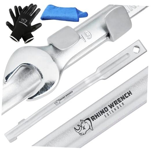 Rhino Wrench Extender Tool Bar - Extra-Long 15 Inch Wrench Extra Large