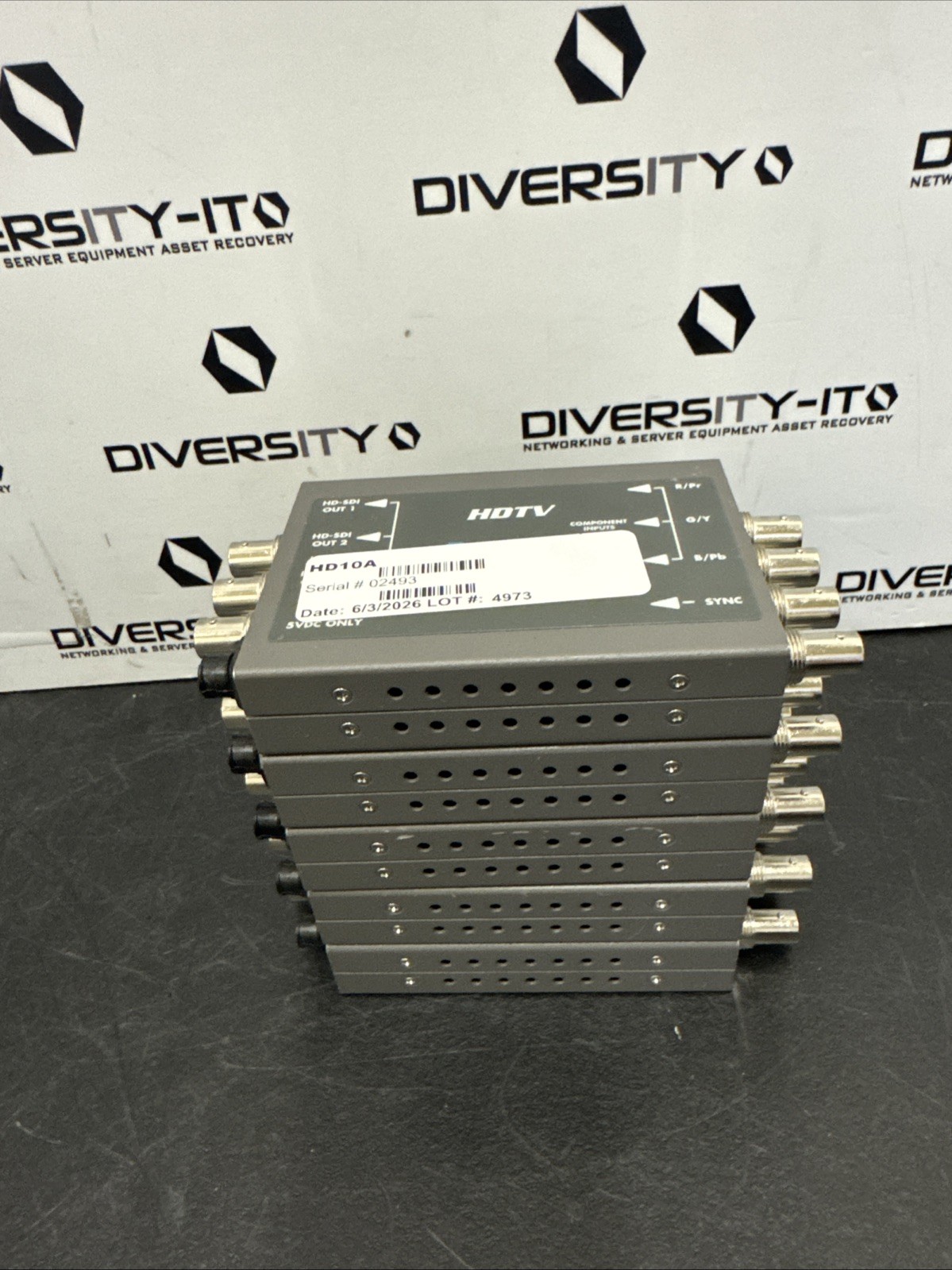 Lot Of 5 AJA HDTV HD10A HD Analog to HD-SDI ANALOG TO DIGITAL HD CONVERTER