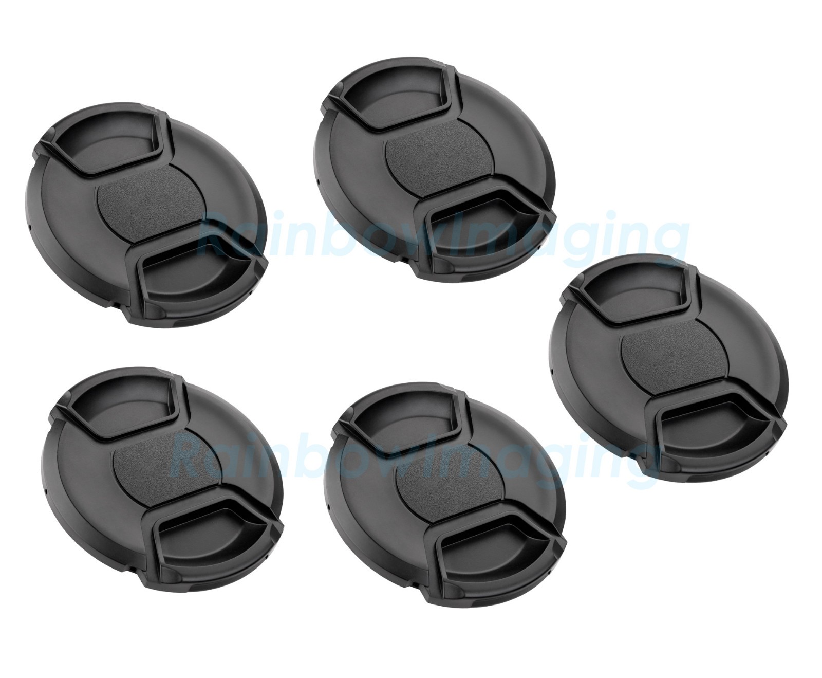 5 x 49mm Snap On Lens Caps for Canon Nikon Sony Pentax Olympus Fuji "US Ship"