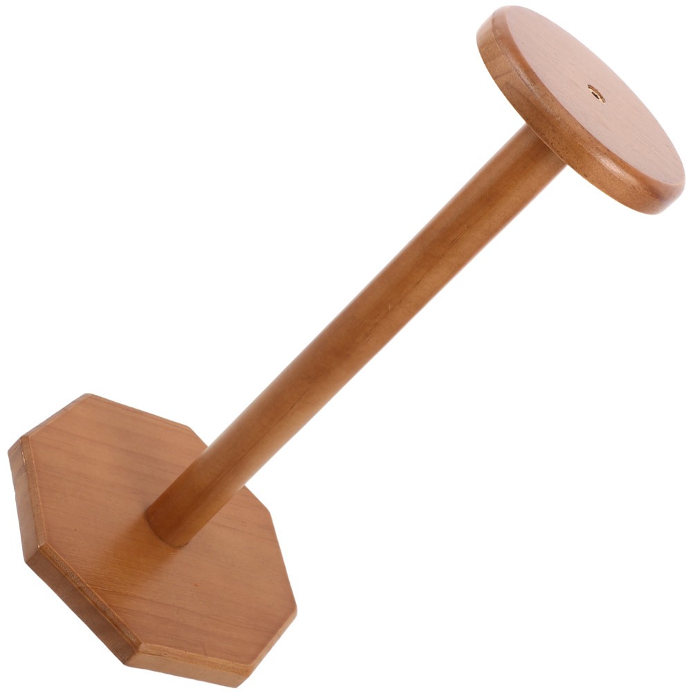 Cowboy Hat Stand: Tabletop Hat Display Rack Solid Wood Cap Display Holder - 13
