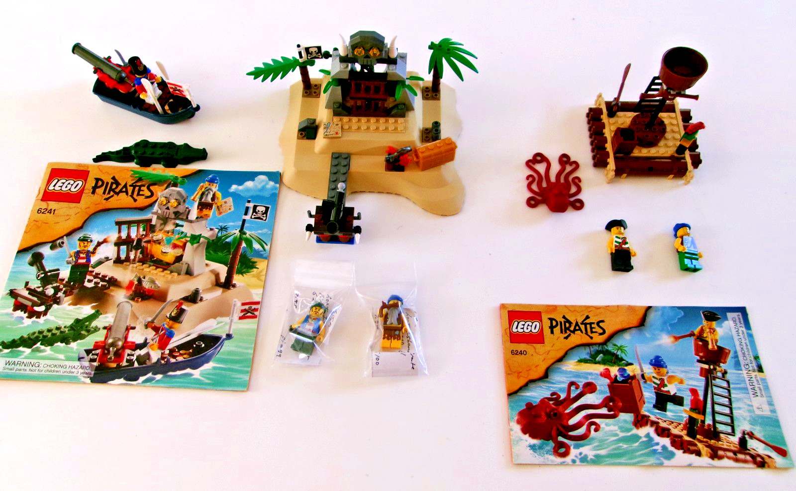 Lego Pirate Parts: 6240 Kraken Attackin' & 6241 Loot Island You Pick 1-Fee S/H