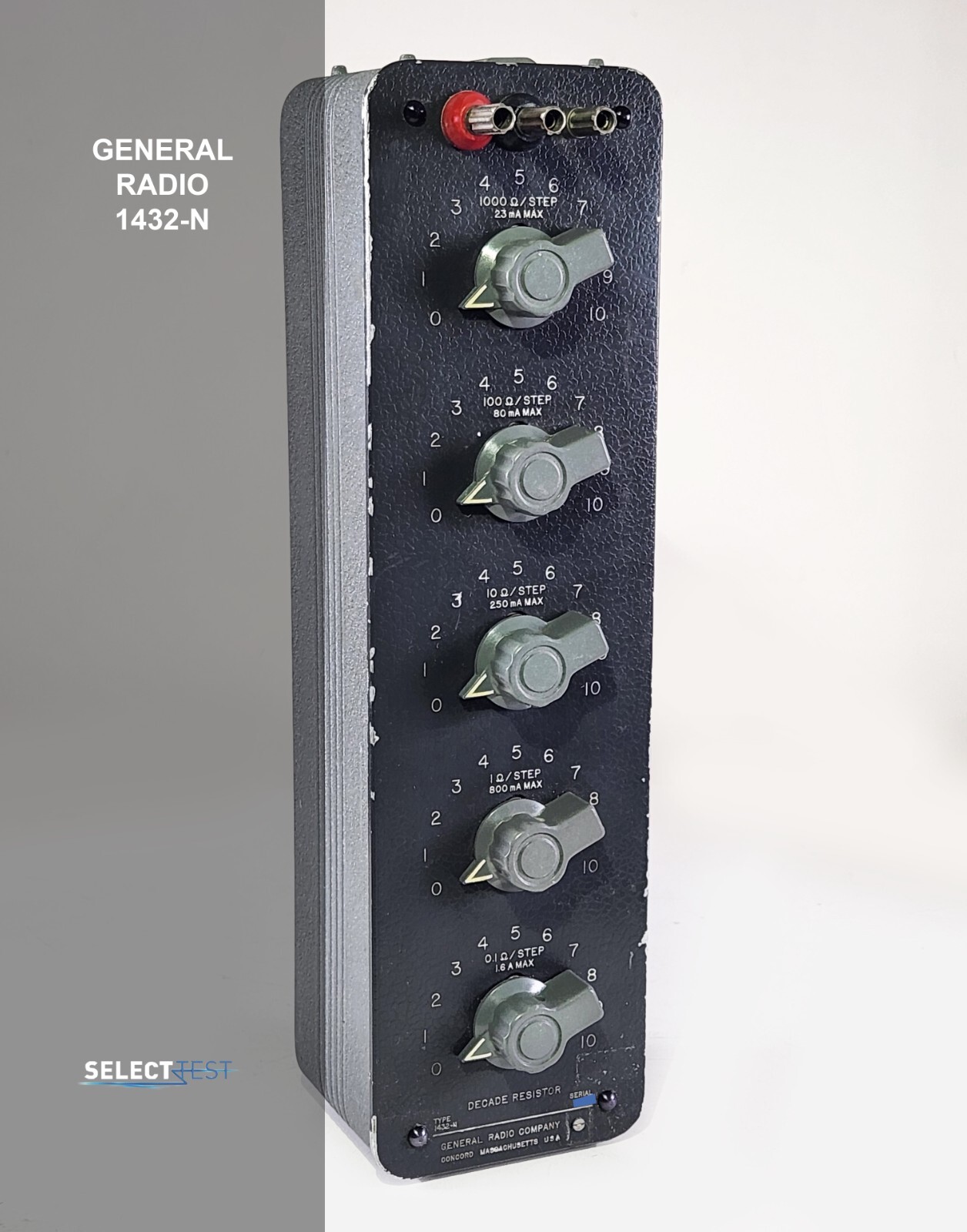 GENERAL RADIO (GENRAD) 1432-N DECADE RESISTOR 0-11.111 KΩ **LOOK** (REF.: 166L)
