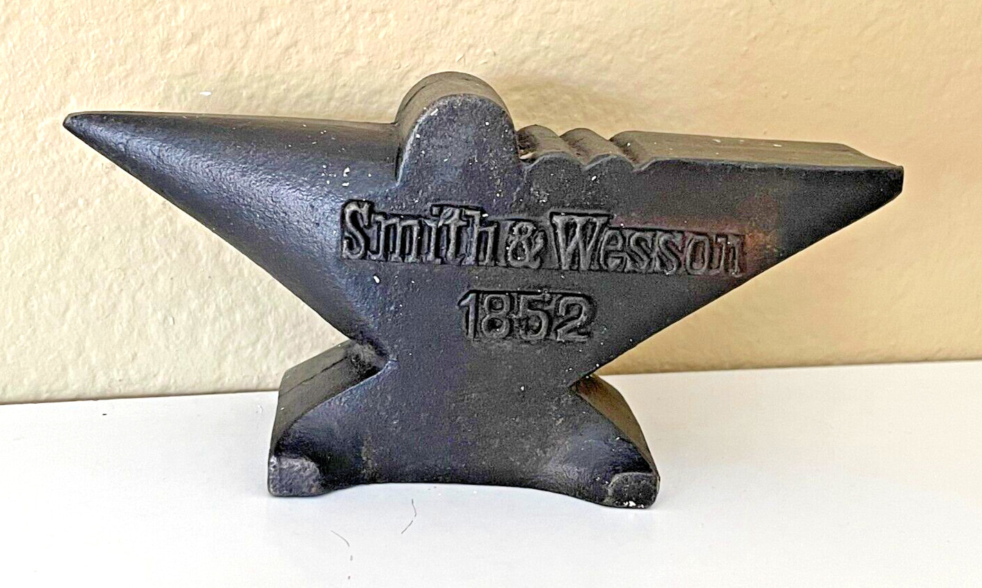 Smith & Wesson Small Cast Iron Anvil  Gunsmith, Paperweight, Jeweler, Man Cave