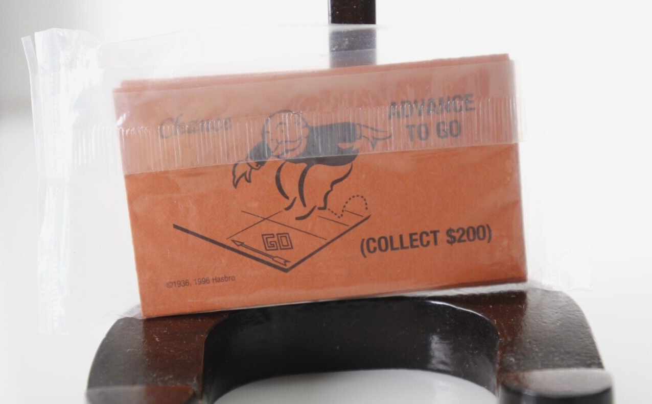 Sealed Monopoly Replacement Chance Cards 1996 Edition