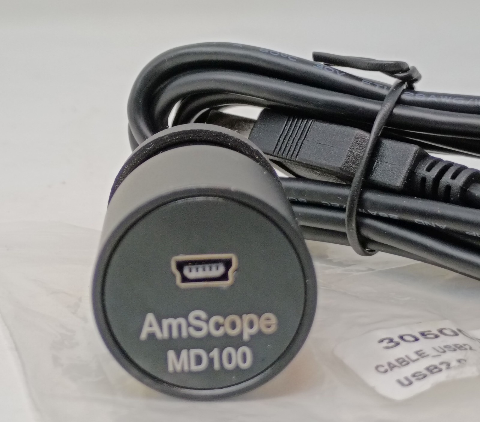 AmScope Microscope Eyepiece Camera MD100 1MP Live Color Image w/ USB Cable NEW