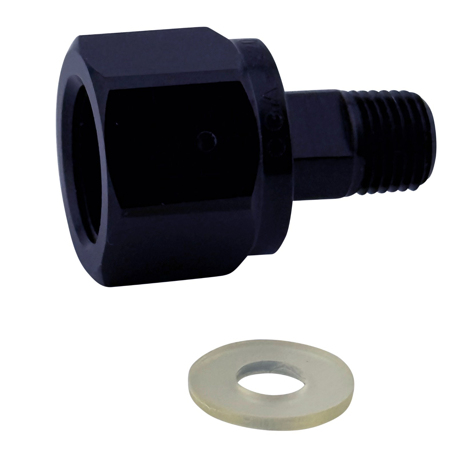 CGA-320 Nut & Nipple w/ Washer, CO2 Carbon Dioxide Aluminum Fittings 1/4" MNPT