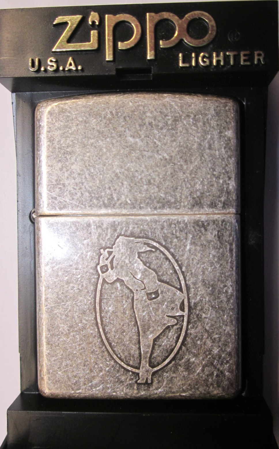 ZIPPO TINKERBELLE HUE COLORED FINISH LIGHTER USED IN BOX A XIV