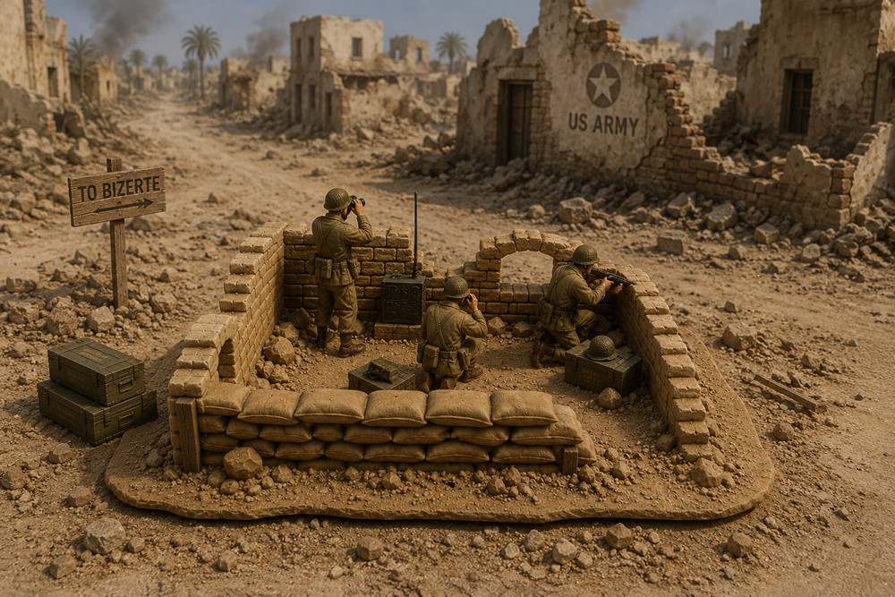 WW2 North Africa Fortified Position #1    28mm Bolt Action Wargaming Terrain