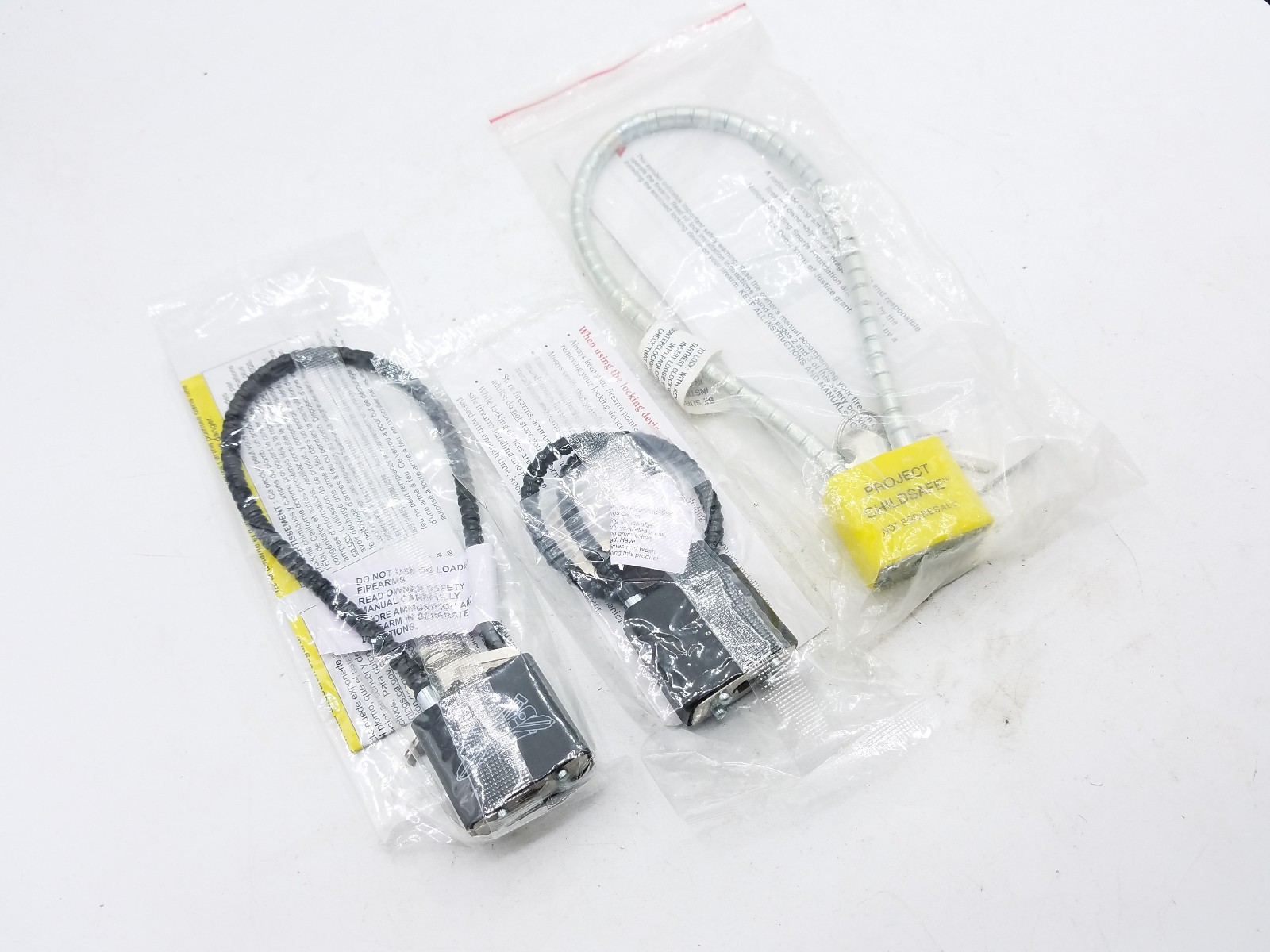 Lot of 3, Brand: Ruger, Palmetto State Armory, & Project ChildSafe, Cable Locks