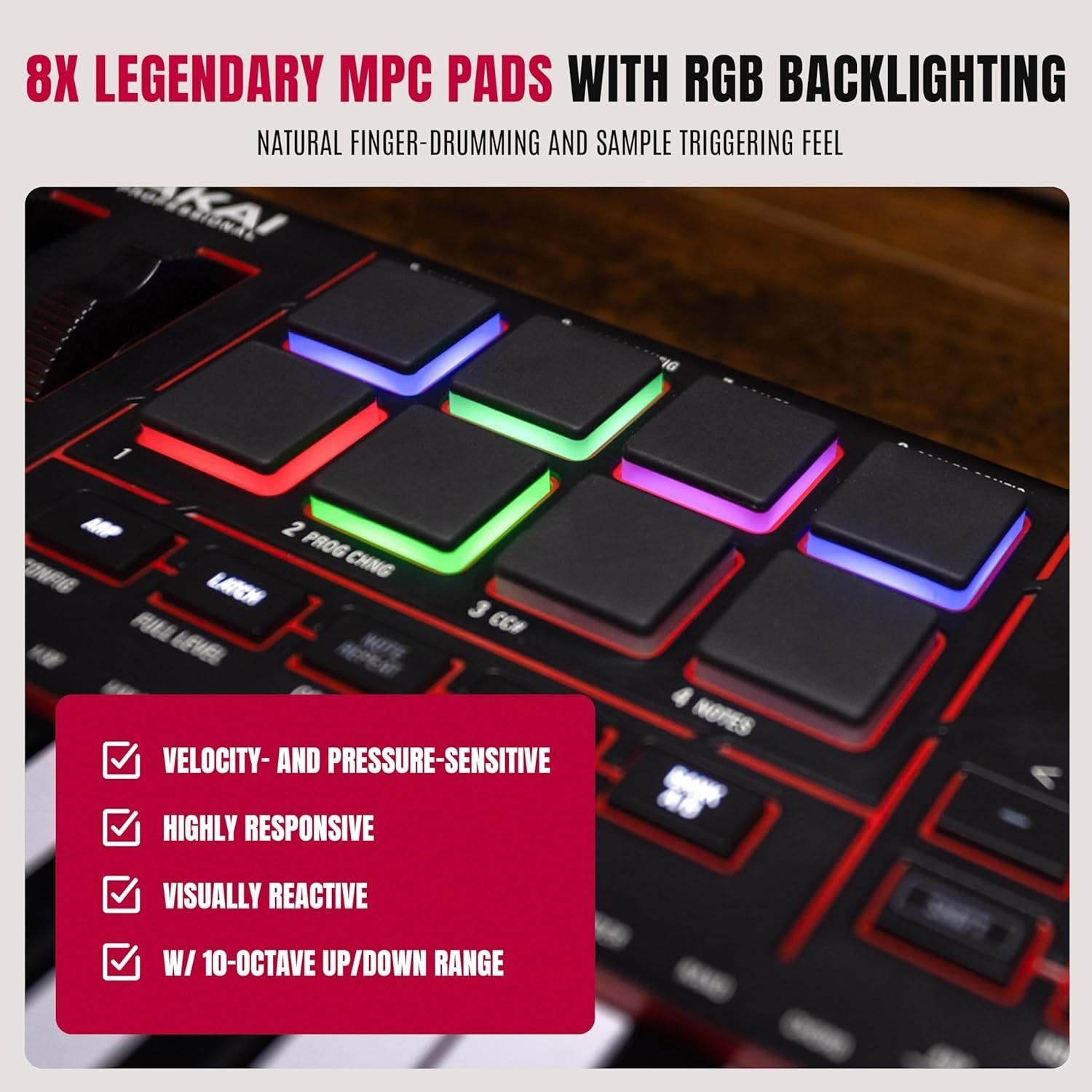 MPK Mini IV USB-C MIDI Keyboard Controller for Beginners and Producers - MPC ...