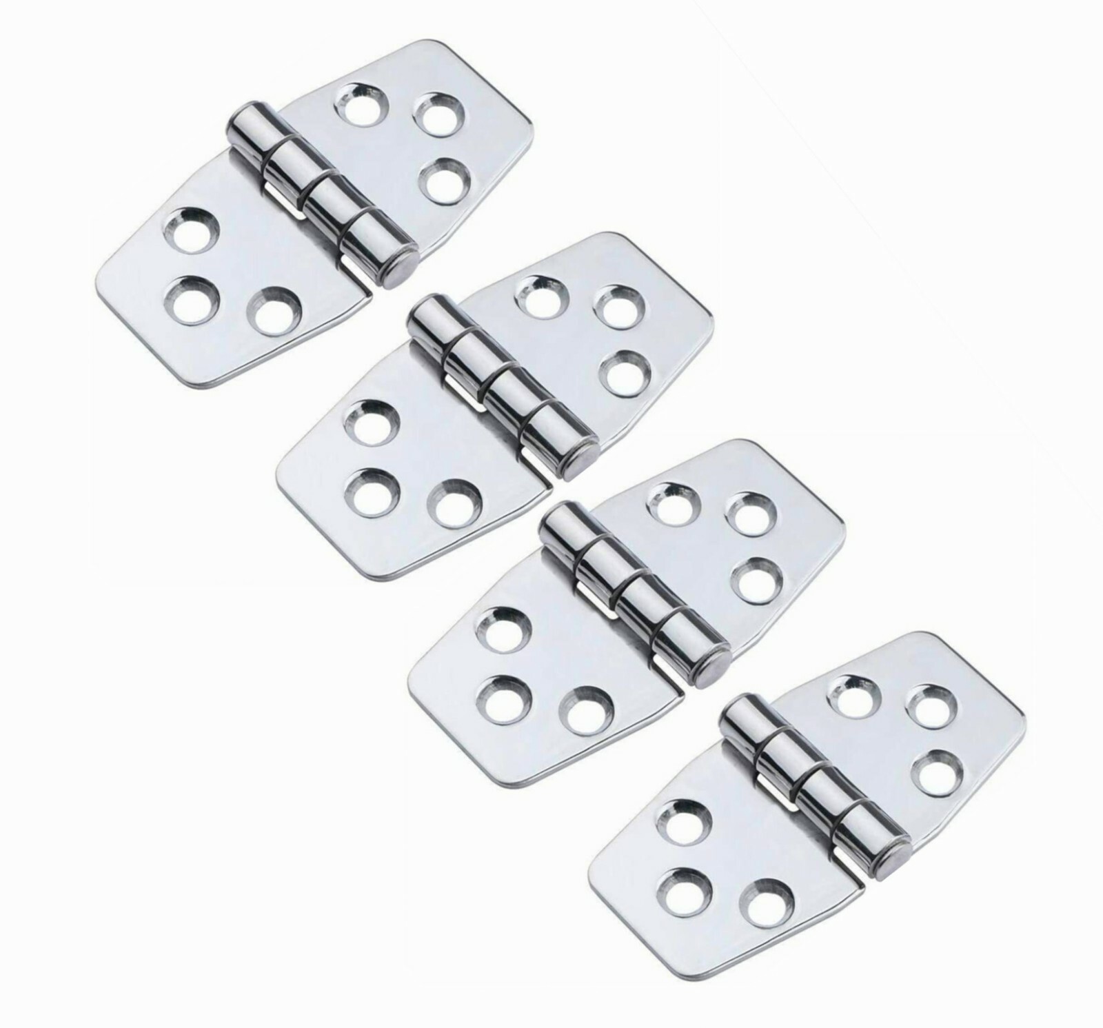 4X Marine Stainless Steel Boat Hinges Strap Hinges 3" x 1.5" Folding Hinges